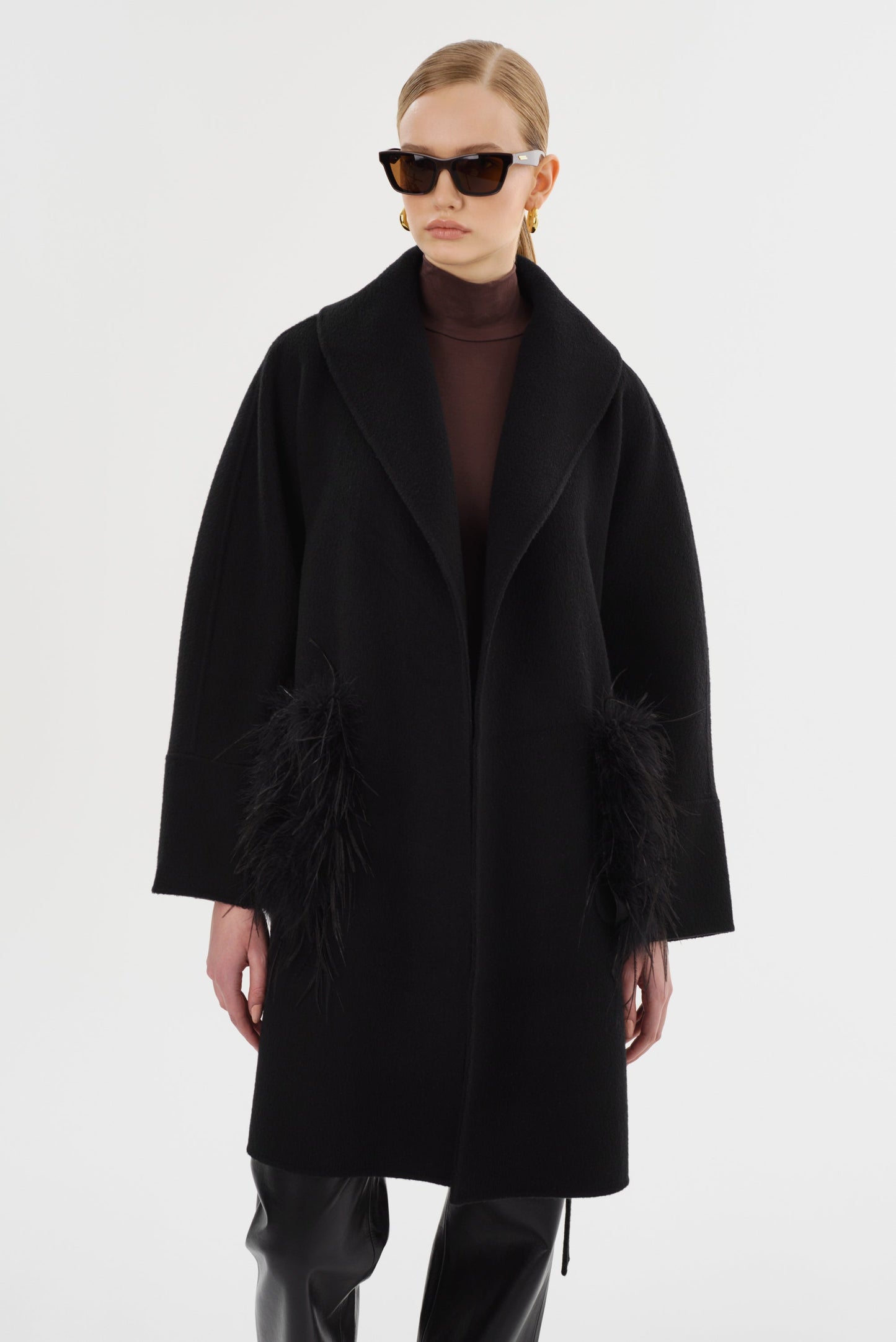 MARIE | Shawl Collar Wool Coat