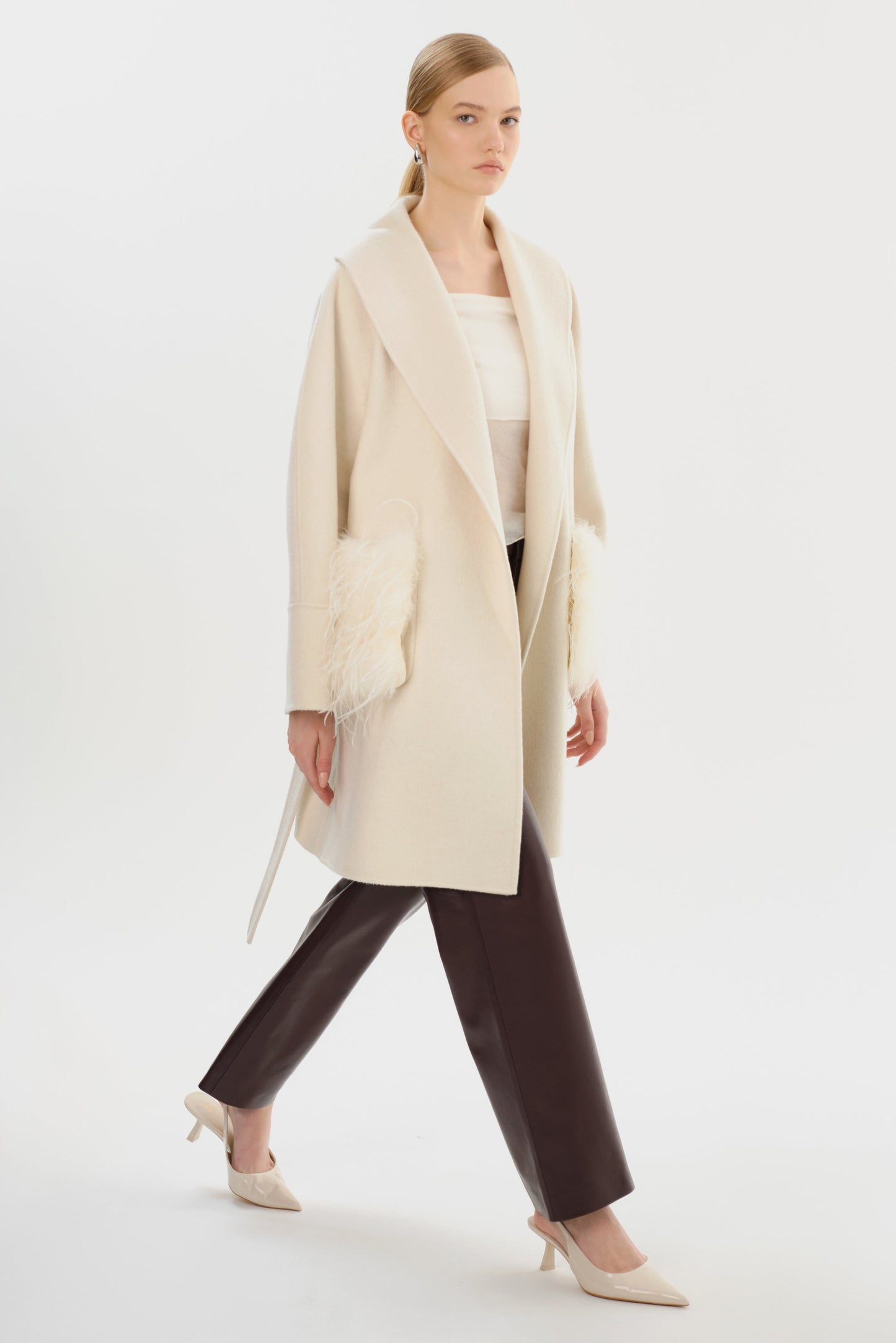 MARIE | Shawl Collar Wool Coat