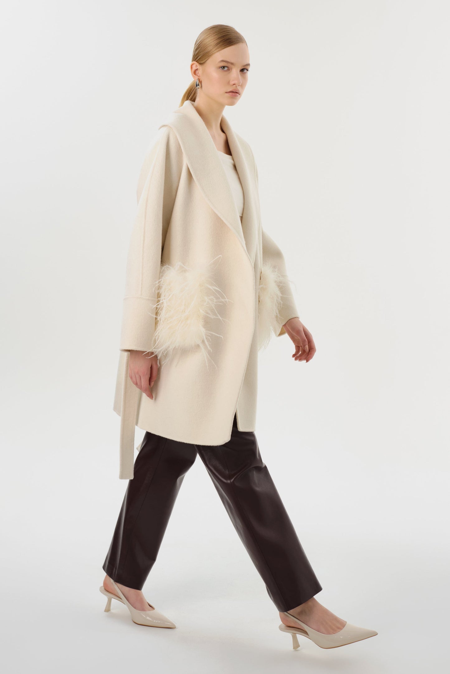 MARIE | Shawl Collar Wool Coat