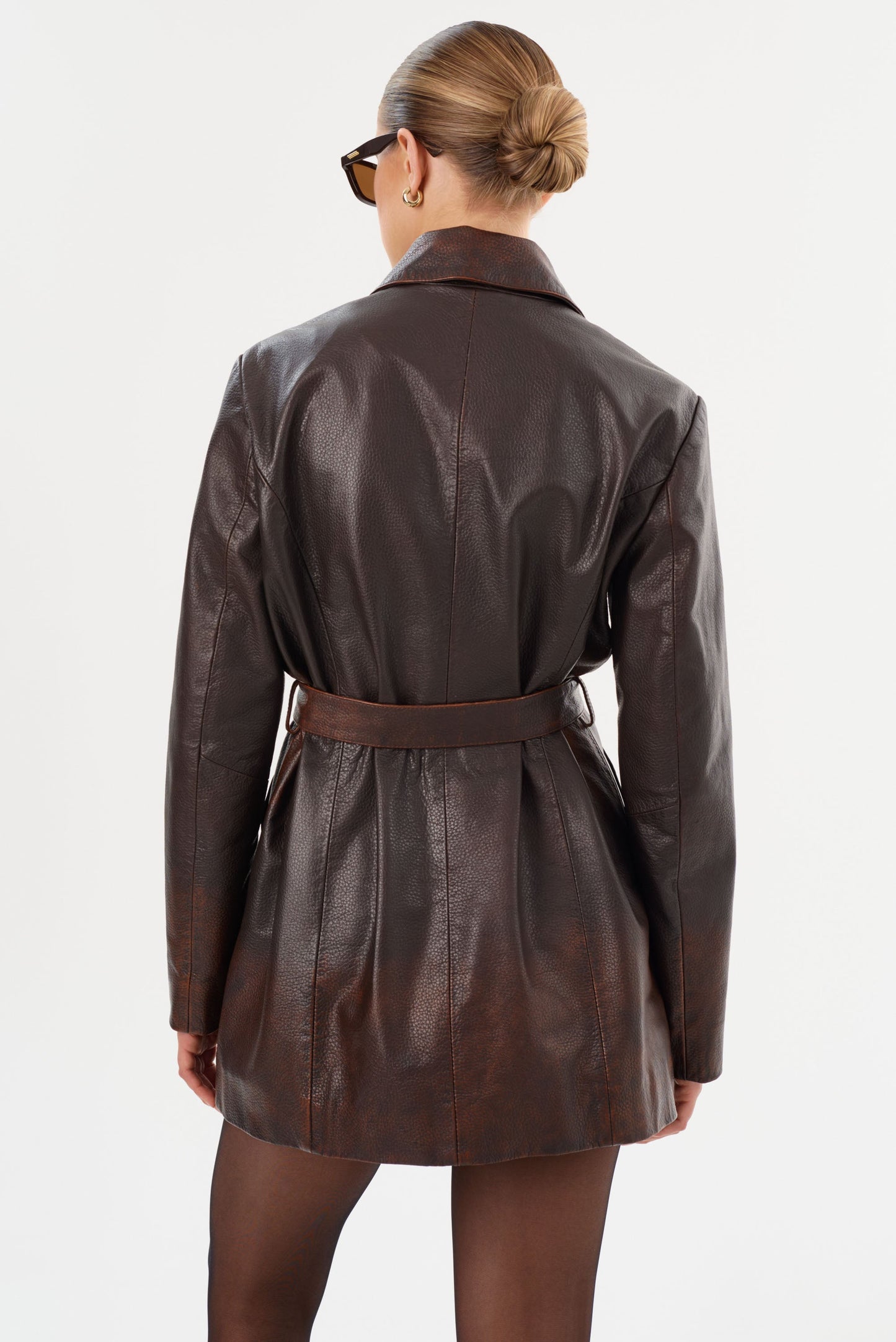 MARLOWE | Leather Trench Coat