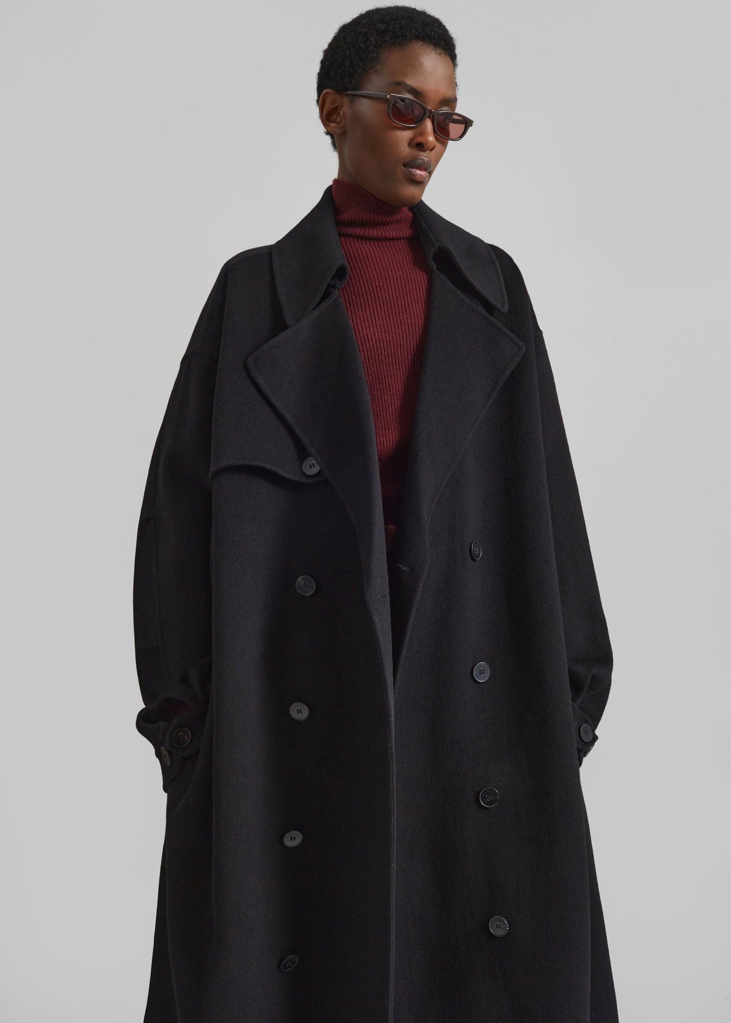 Mavis Long Coat - Black