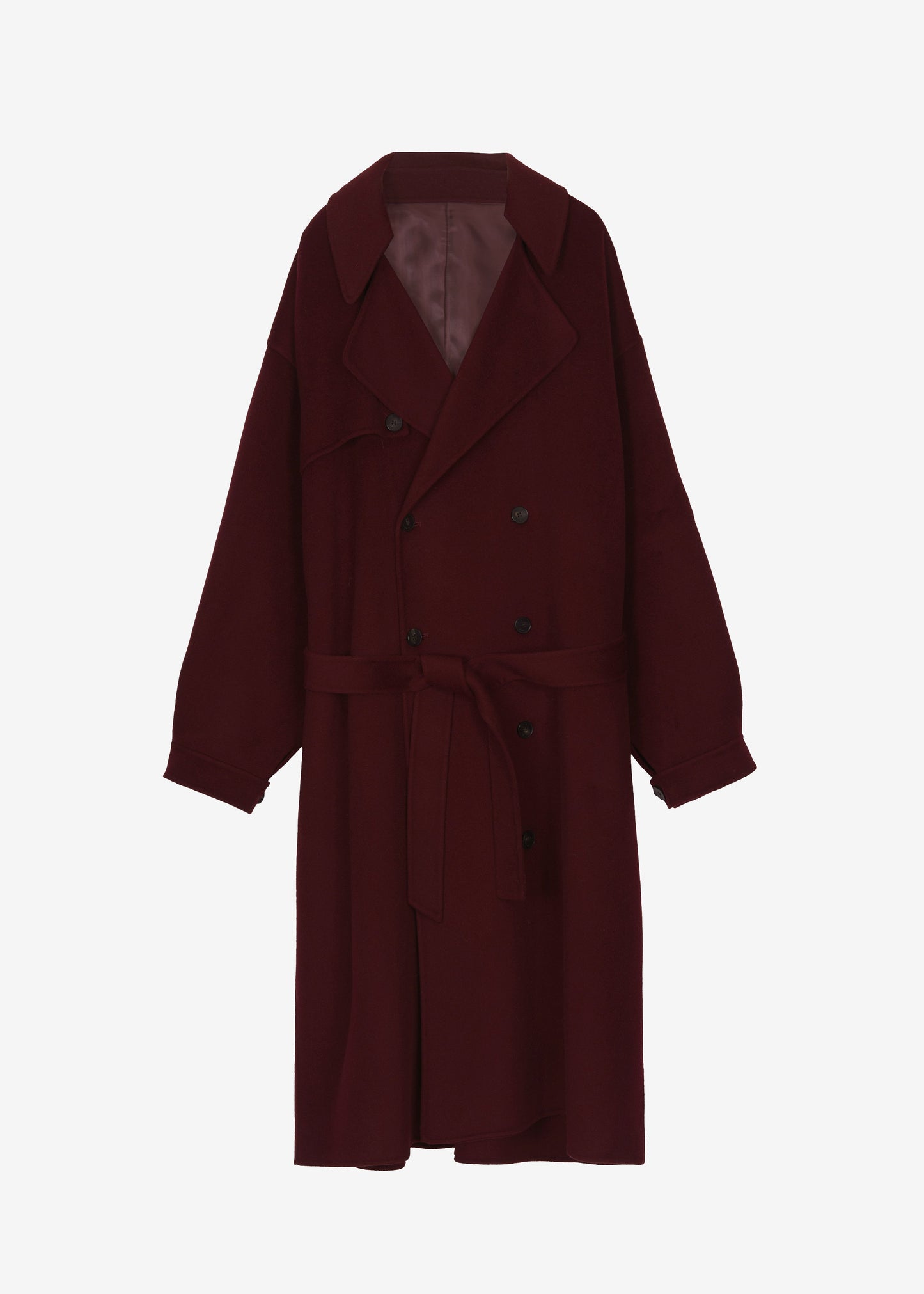 Mavis Long Coat - Burgundy