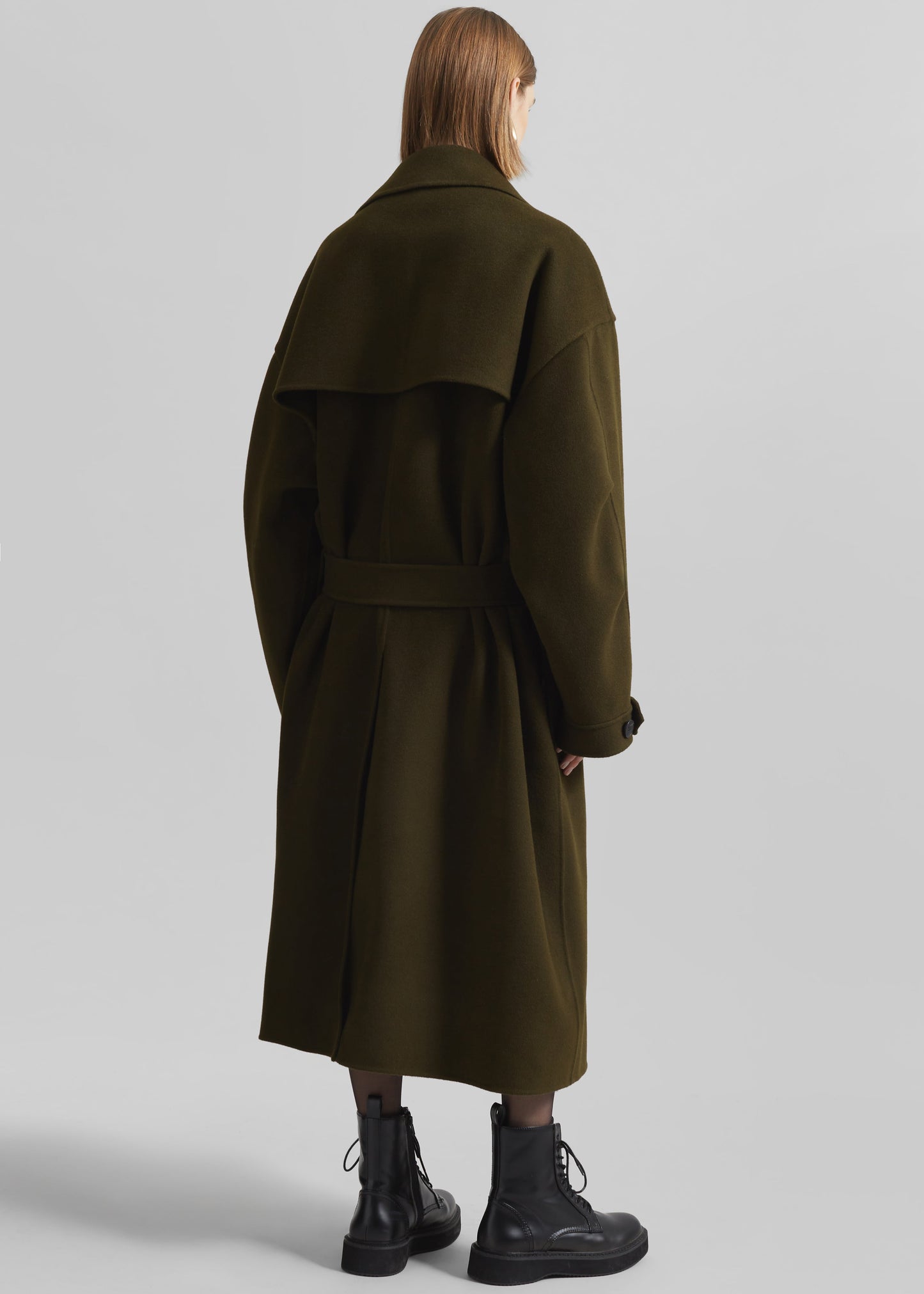 Mavis Long Coat - Khaki