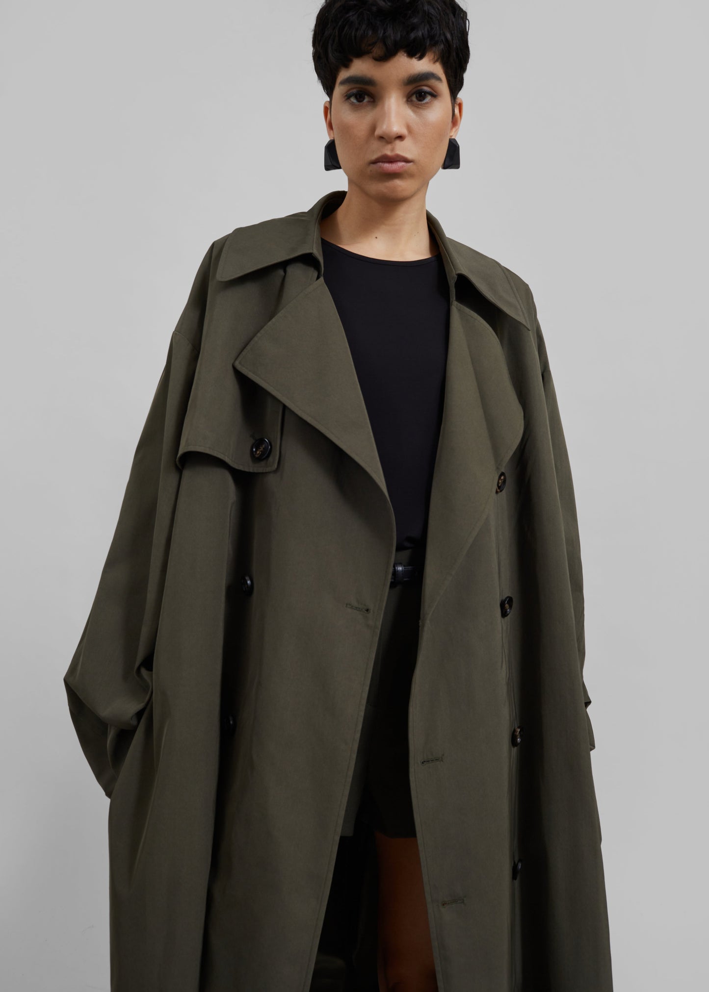 Mavis Oversized Trench - Khaki