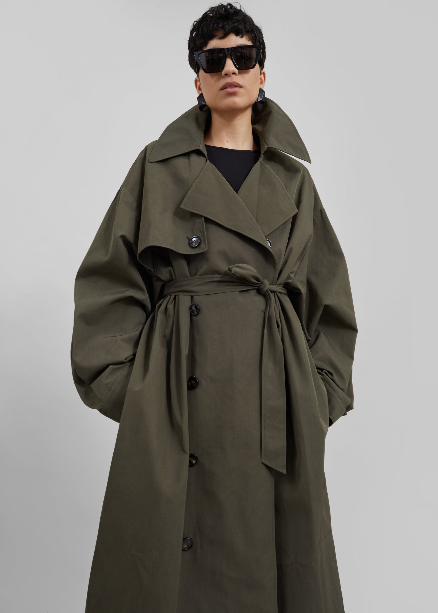 Mavis Oversized Trench - Khaki