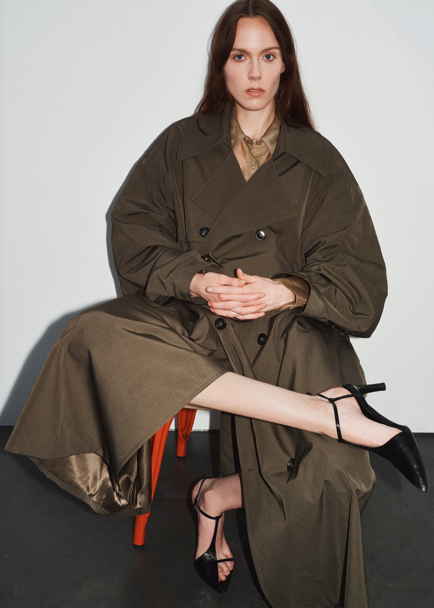 Mavis Oversized Trench - Khaki