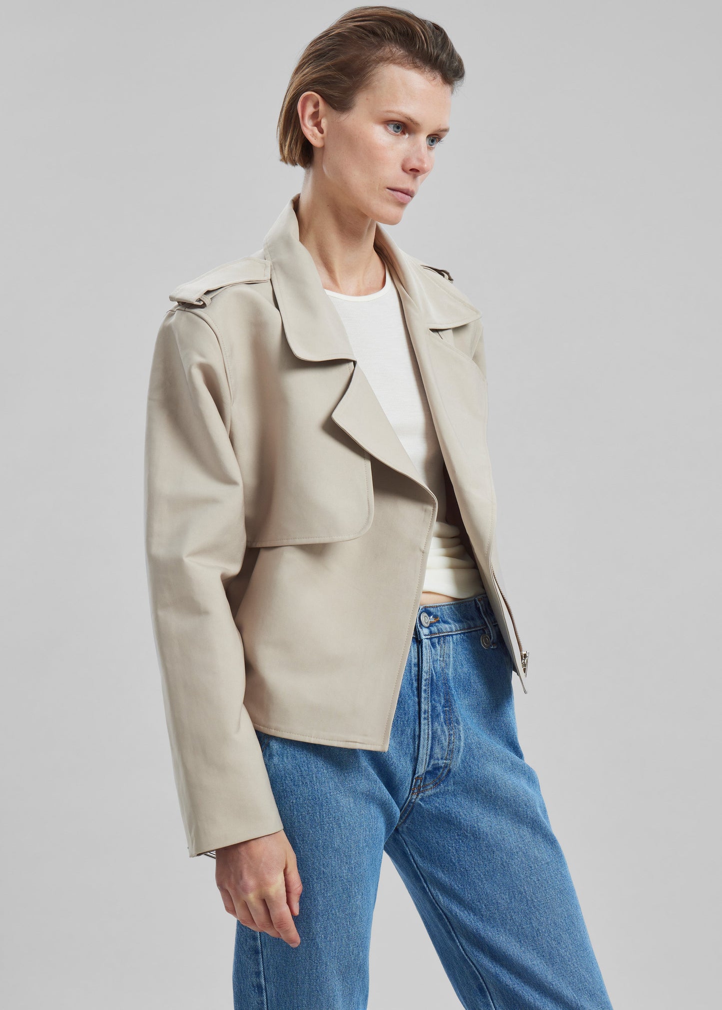 Max Short Trench - Beige