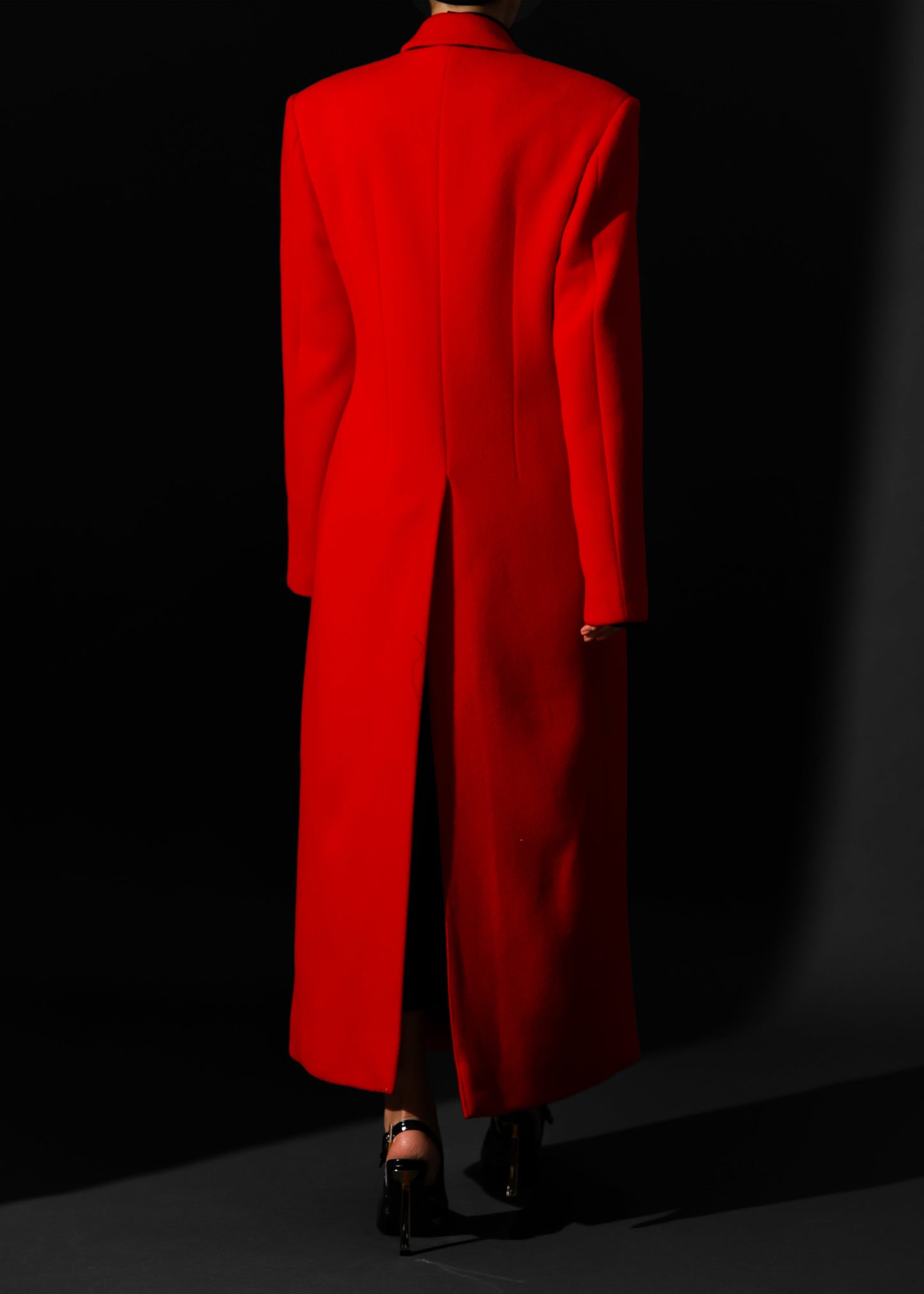 Melva Long Coat - Red