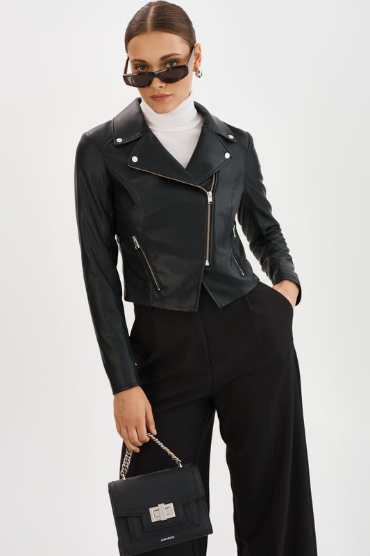 MONICA | Faux Leather Jacket