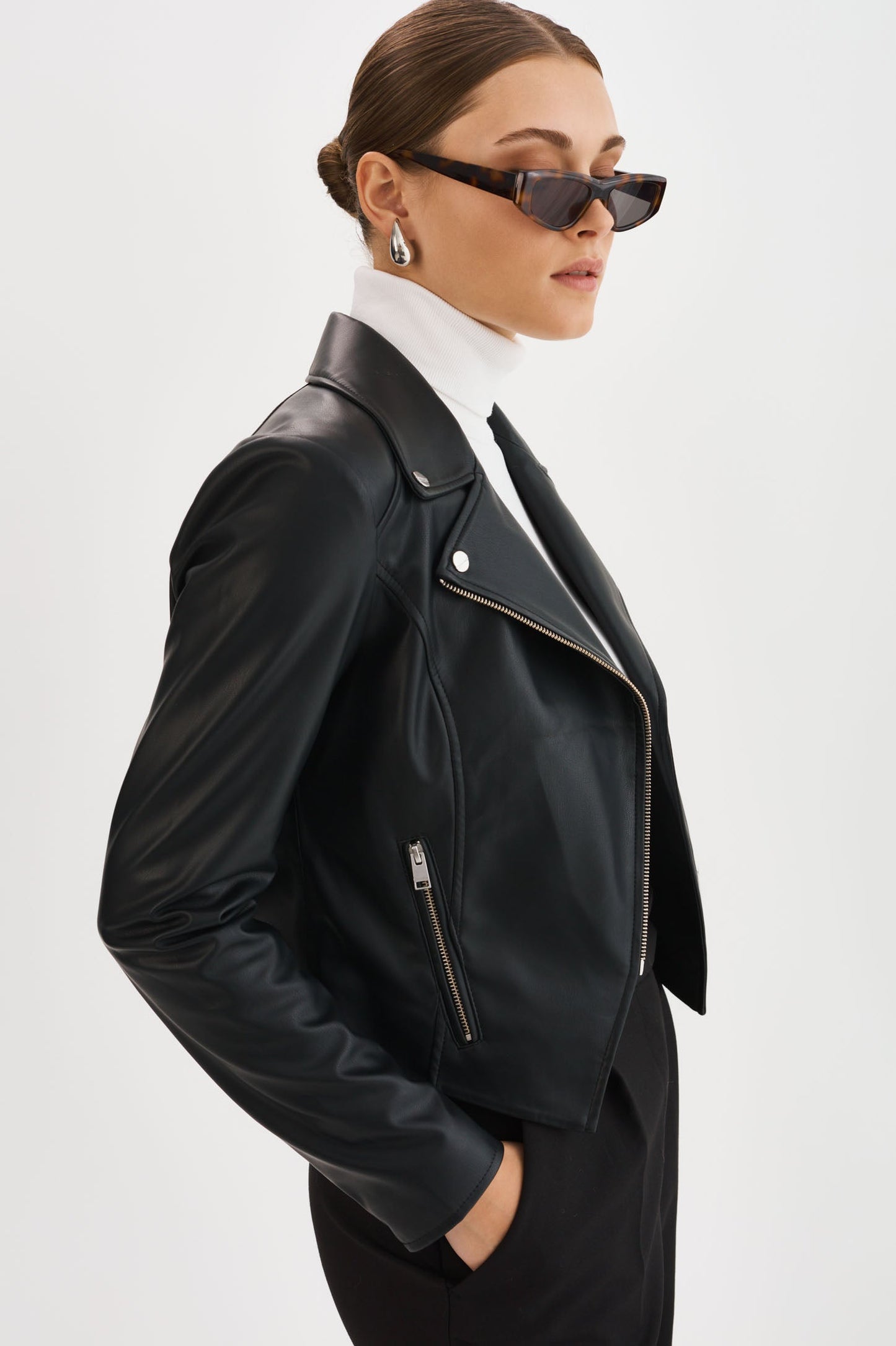 MONICA | Faux Leather Jacket