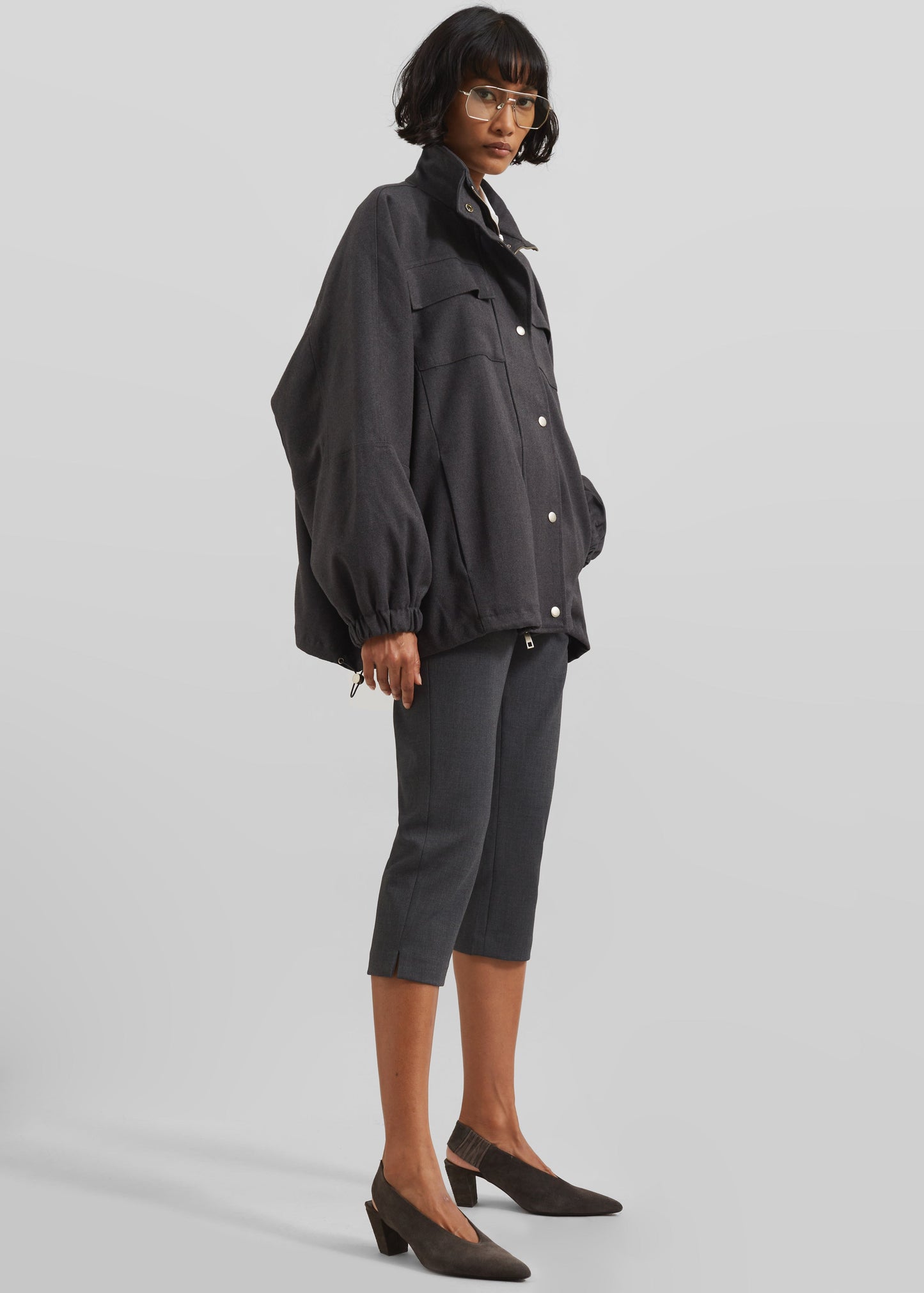 Monroy Utility Jacket - Charcoal