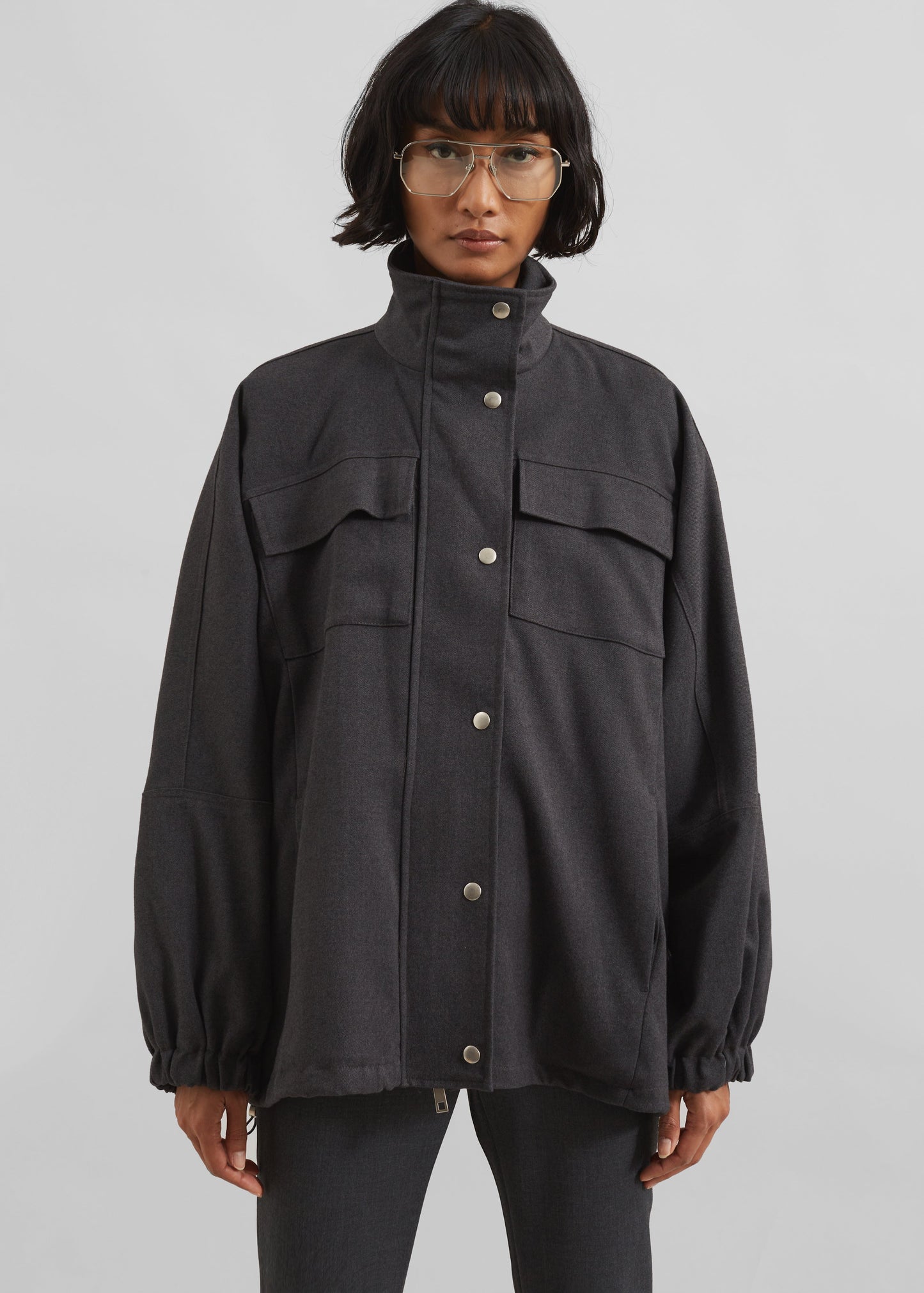 Monroy Utility Jacket - Charcoal