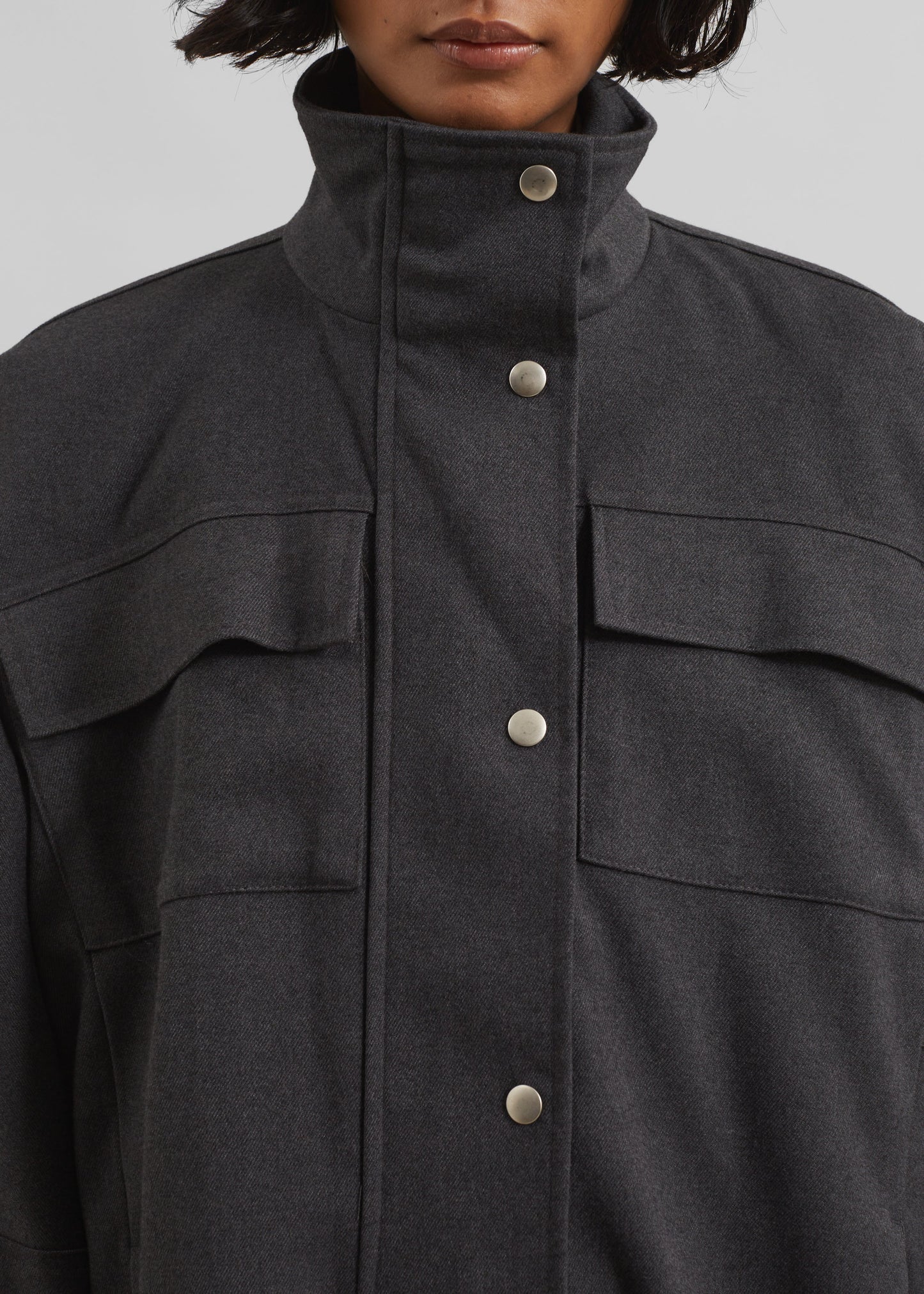 Monroy Utility Jacket - Charcoal