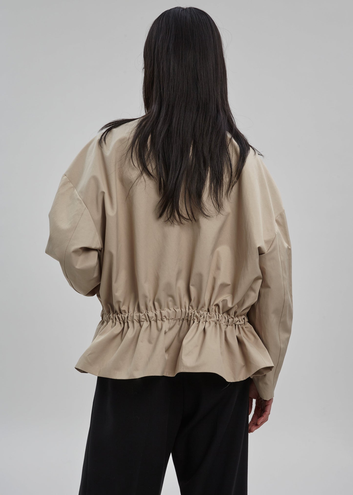 Myro Drawstring Jacket - Beige