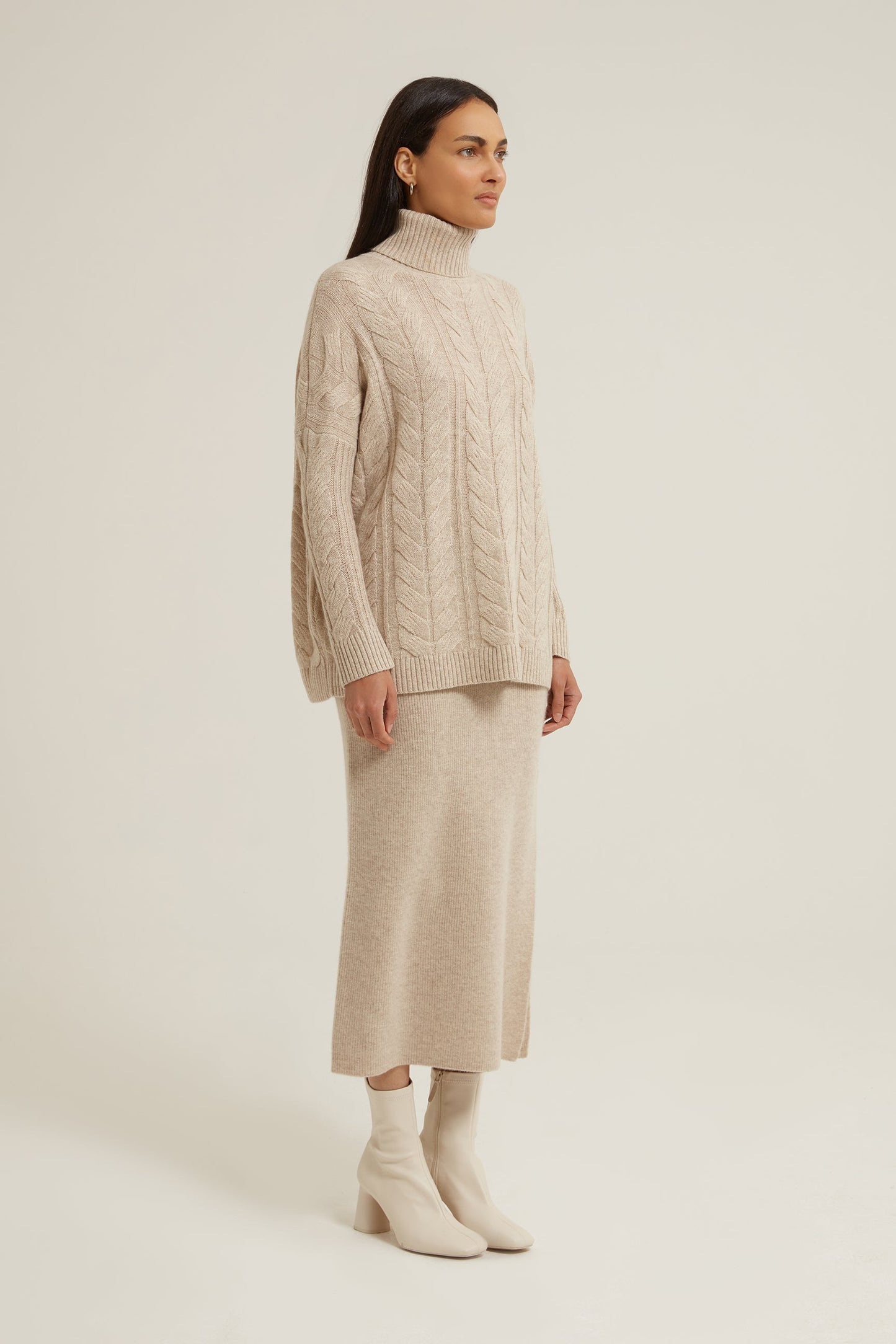 Mimi Cashmere Roll Neck Jumper