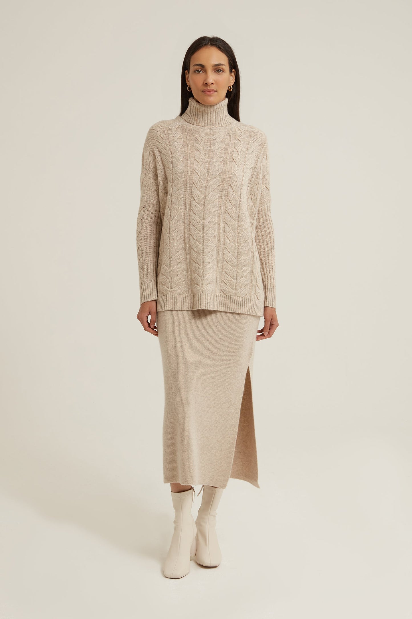 Mimi Cashmere Roll Neck Jumper