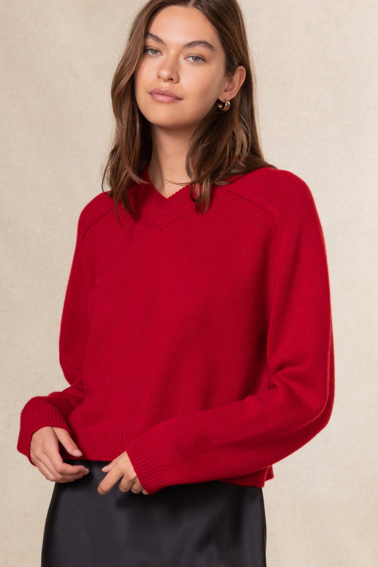 VITTORIA V-NECK CASHMERE SWEATER