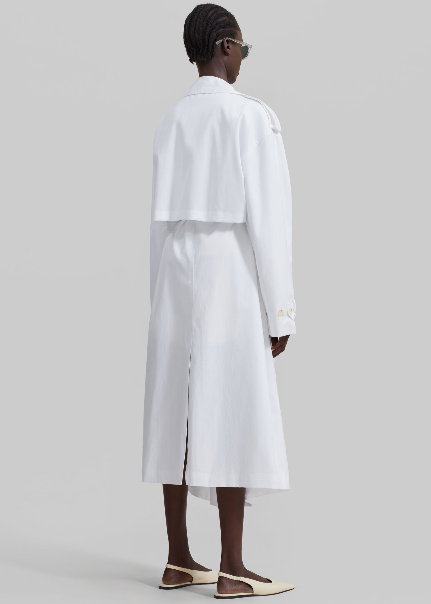 Nara Trench Coat - White