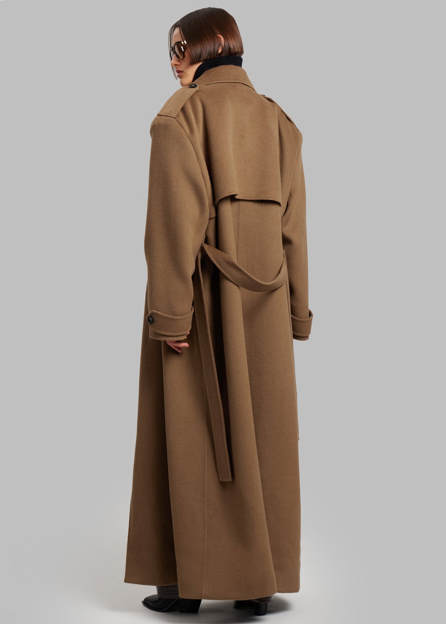 Nikola Padded Trench Coat - Camel