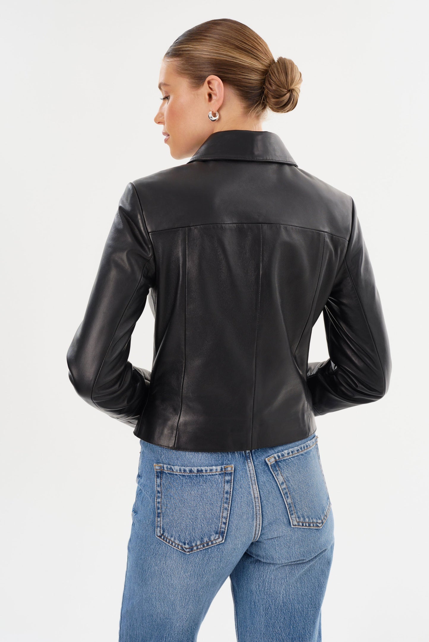 OCEANA | Fitted Leather Jacket