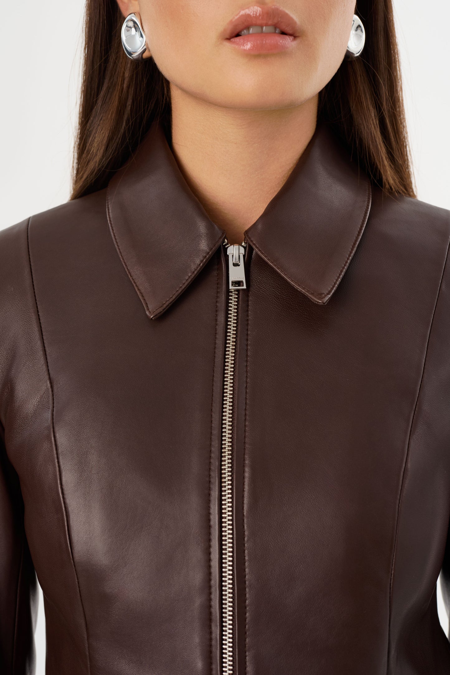 OCEANA | Fitted Leather Jacket