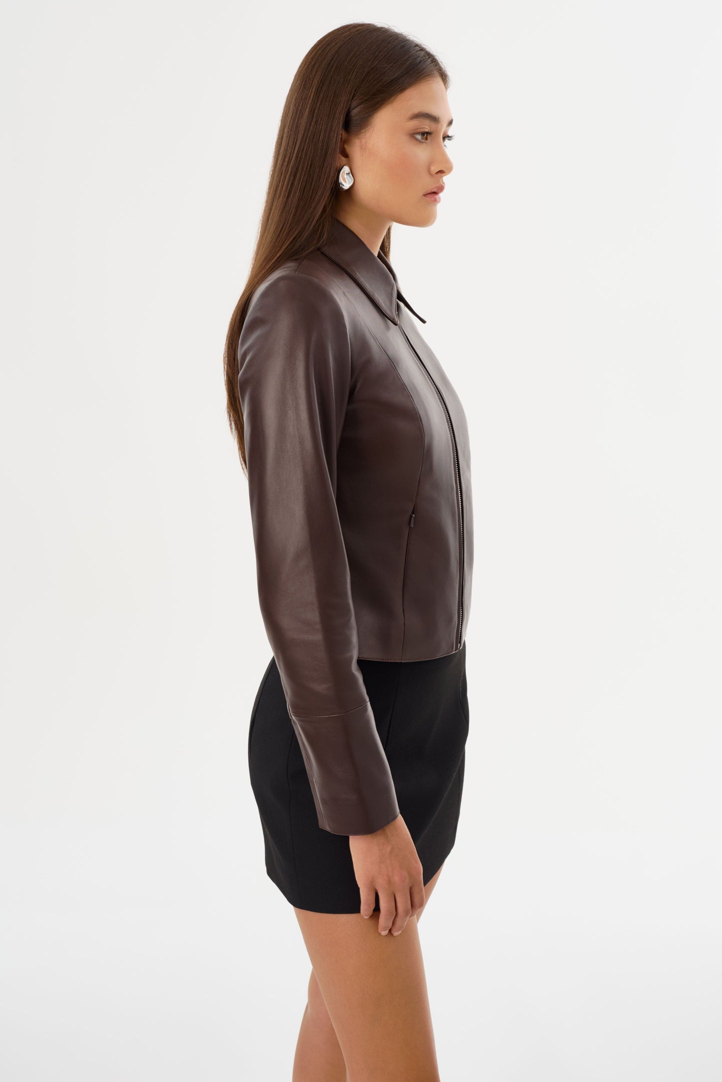 OCEANA | Fitted Leather Jacket