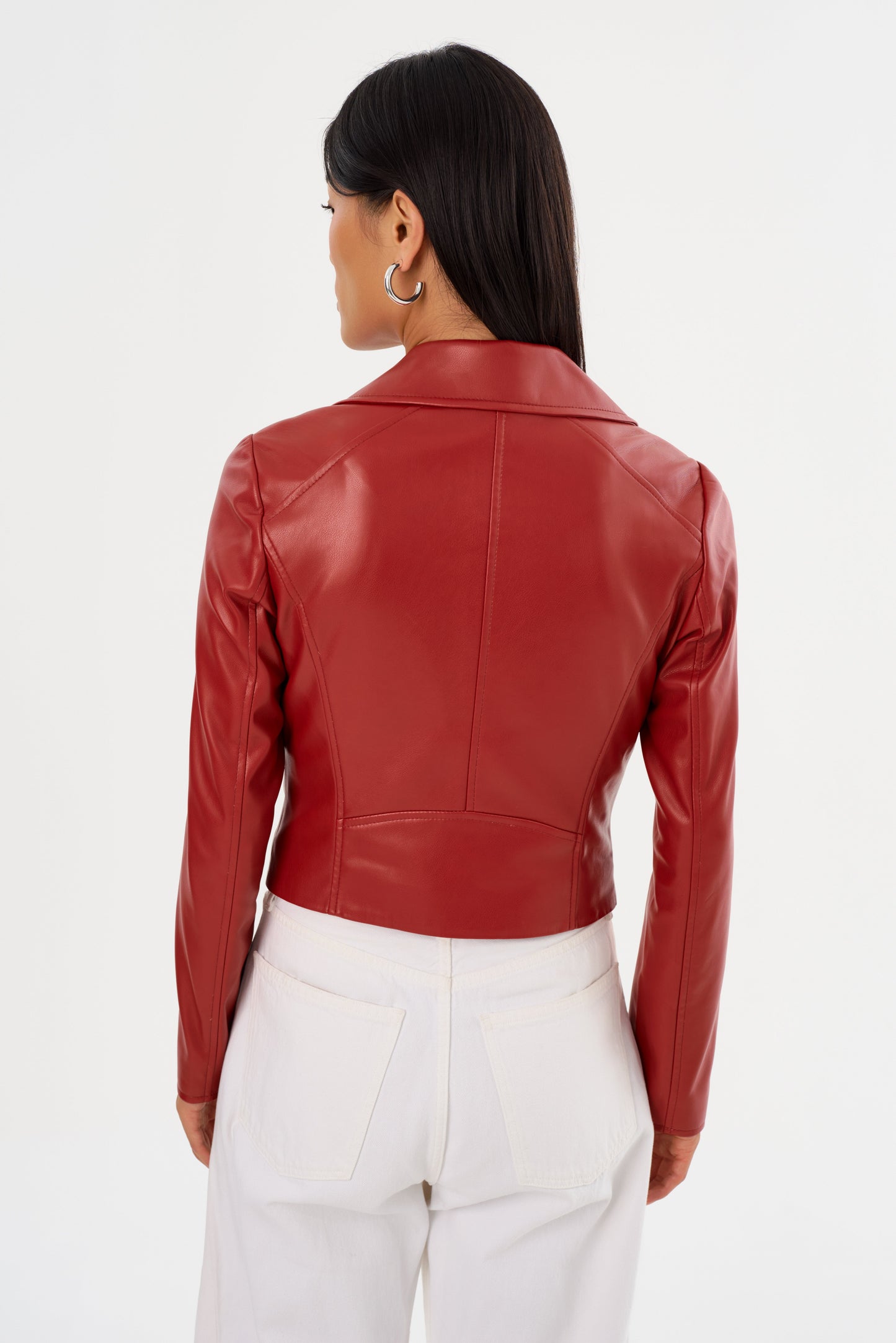 PASCALE | Fitted Faux Leather Jacket