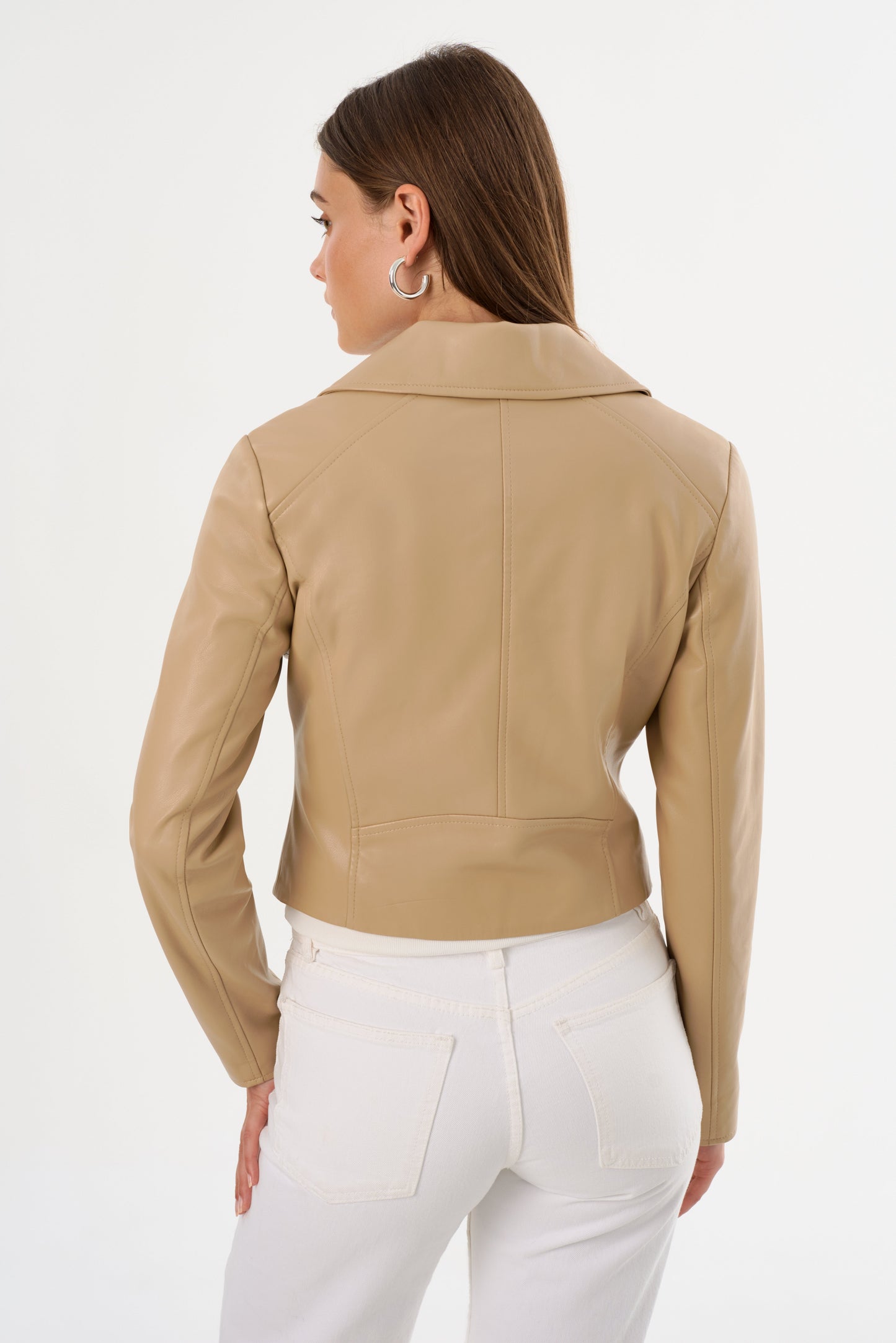 PASCALE | Fitted Faux Leather Jacket