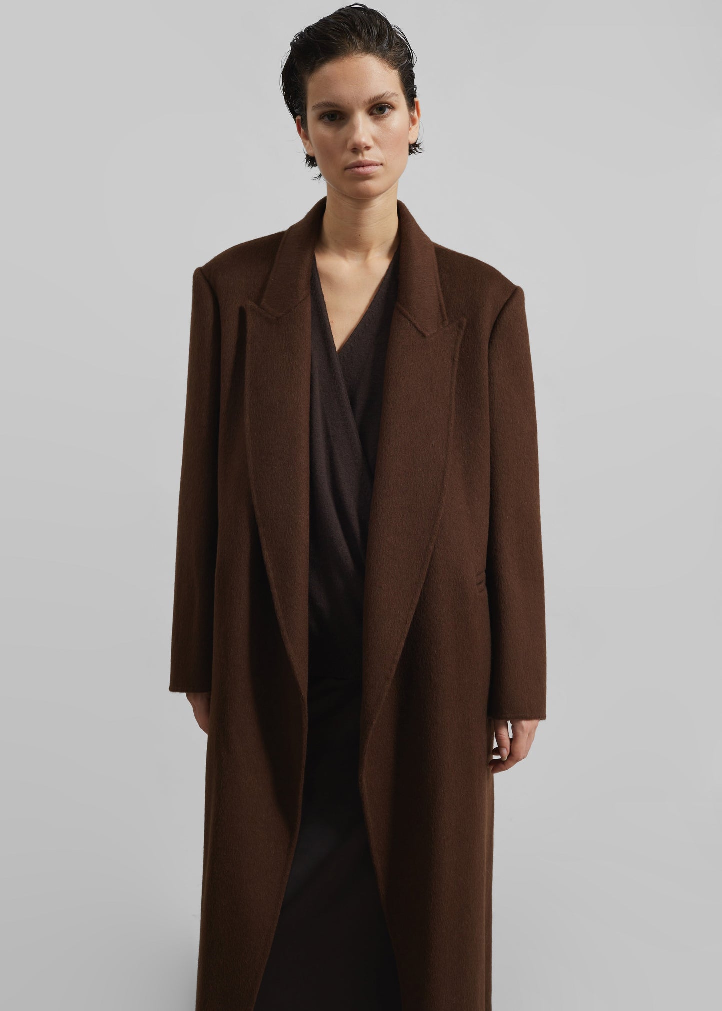 Penrose Wool Coat - Brown