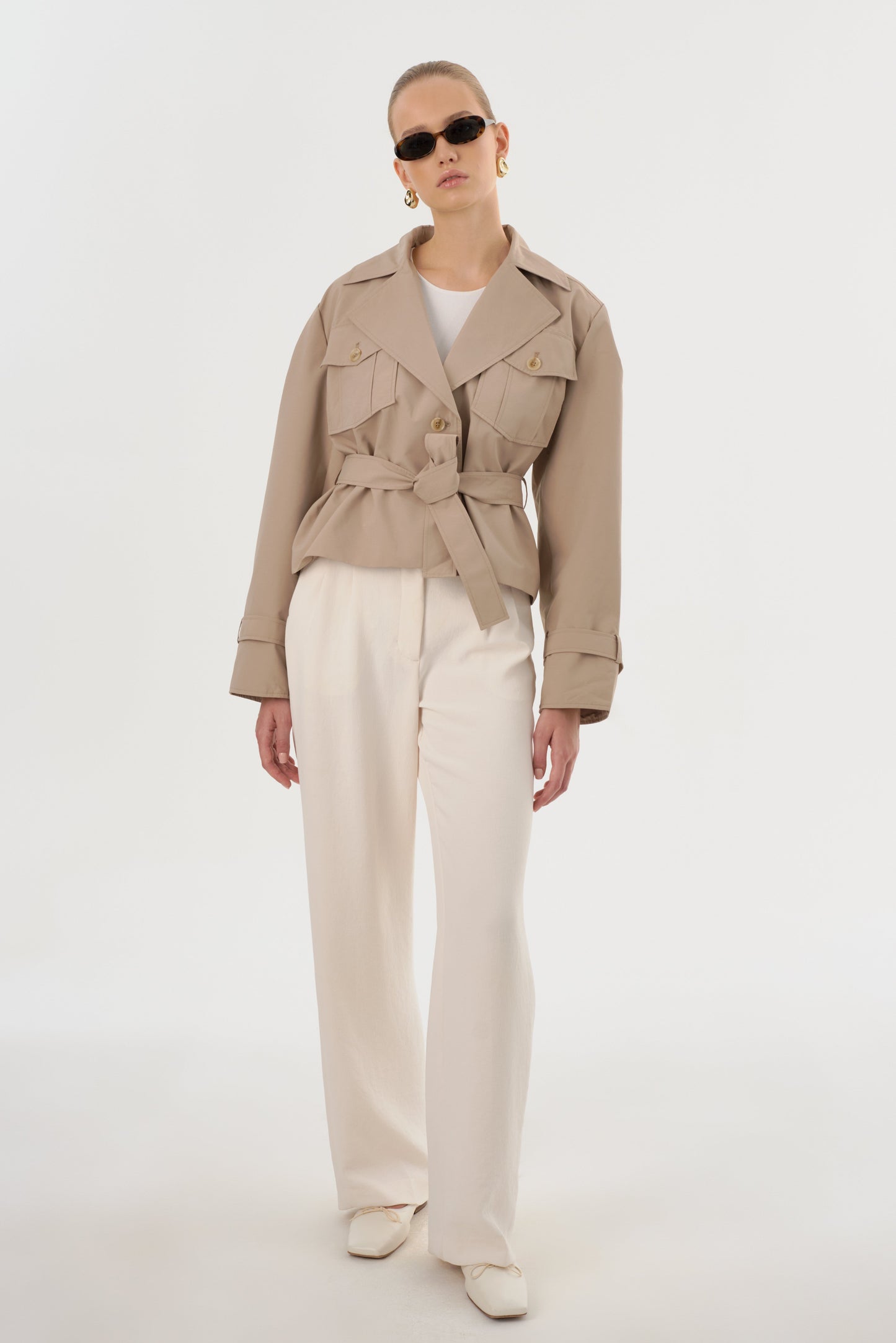 QUINN | Short Trench Jacket