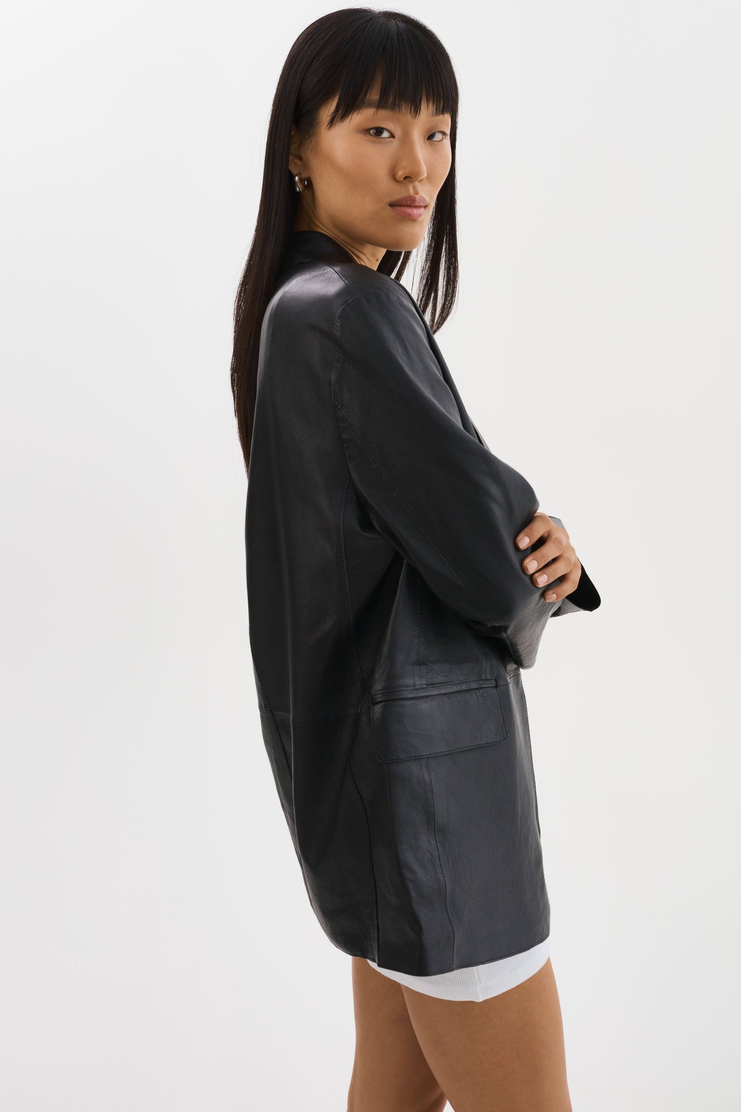 QUIRINA | Leather Blazer