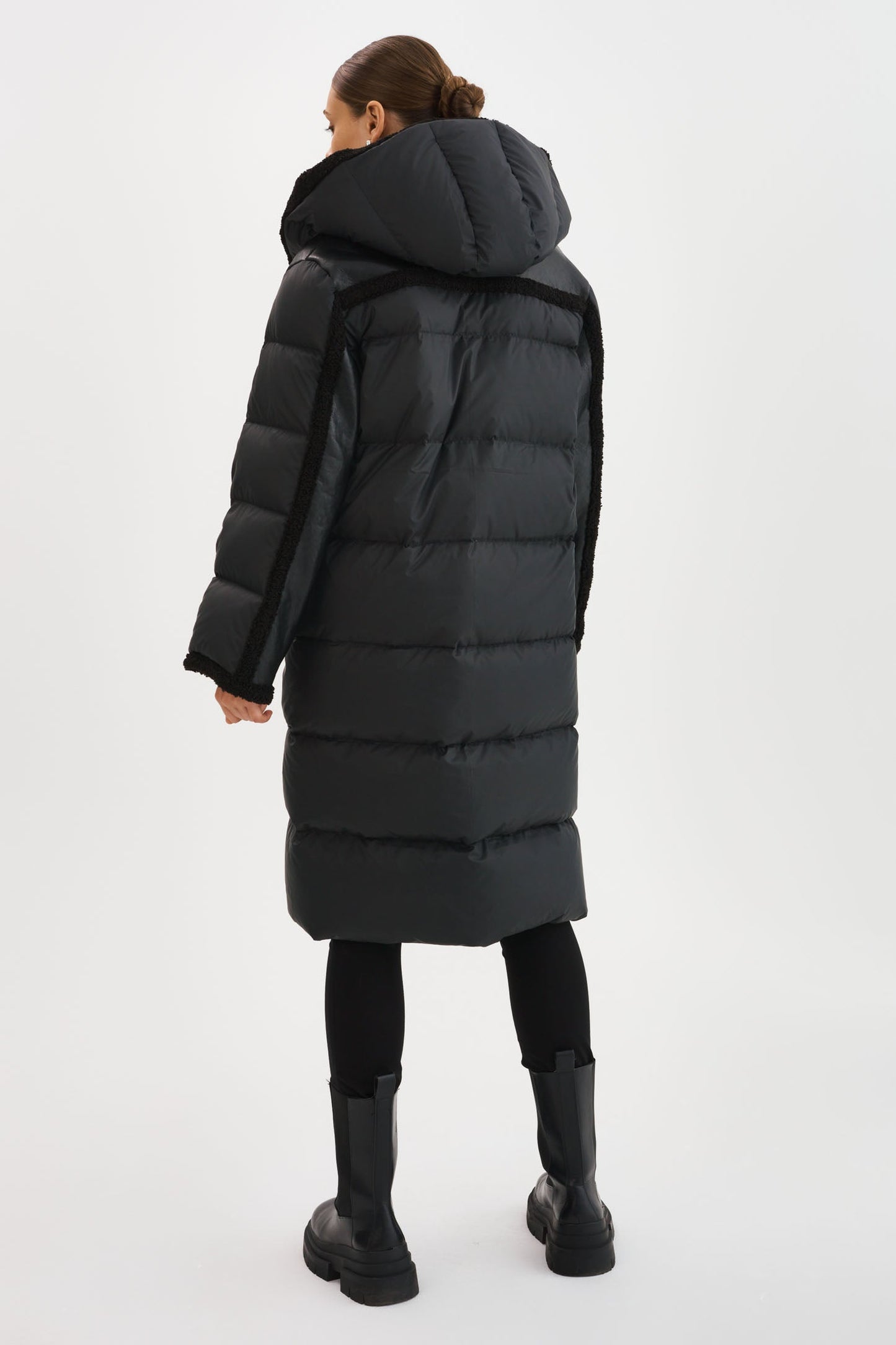 REXANA | Mixed Media Puffer Coat