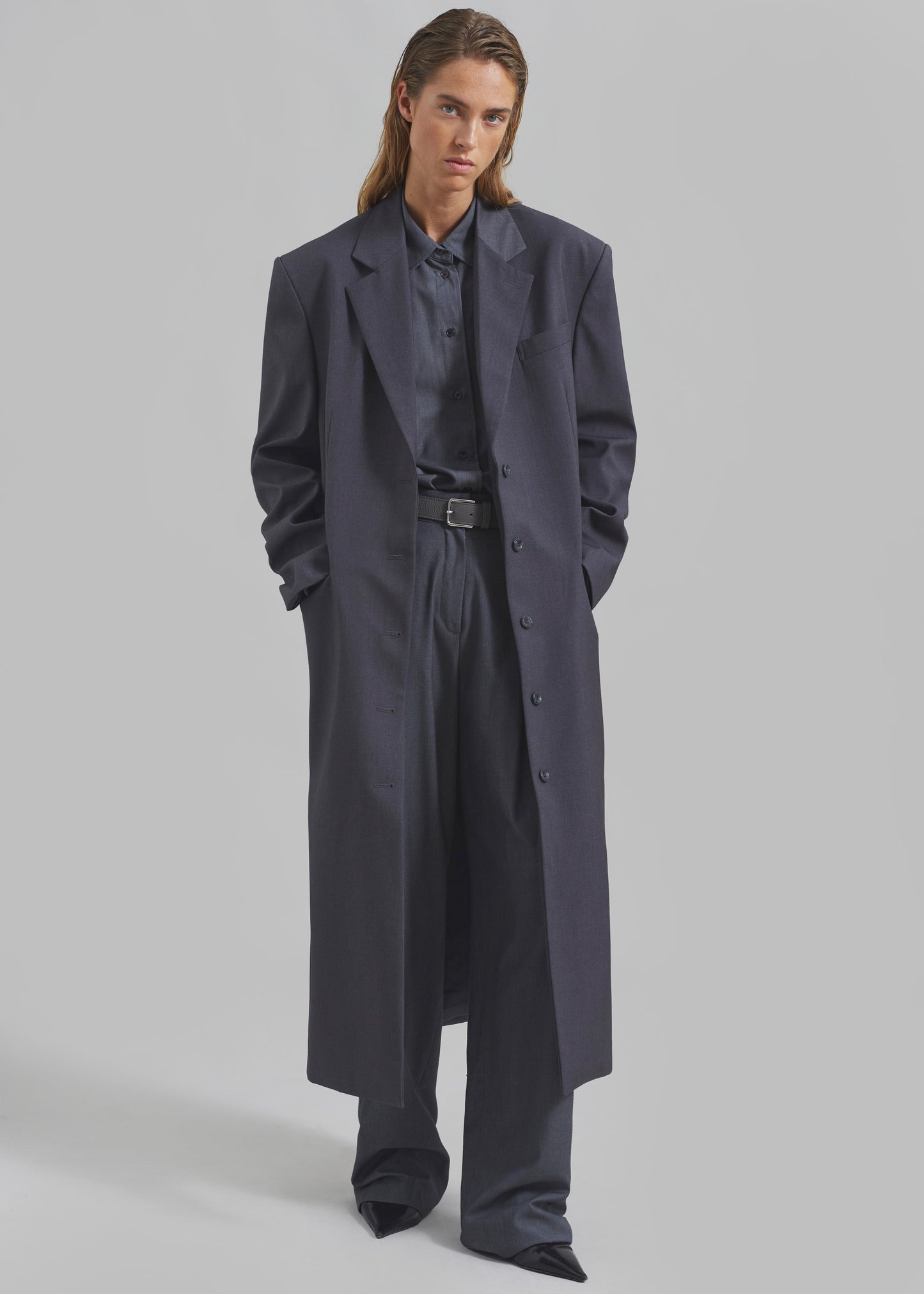 Robinson Long Coat - Grey