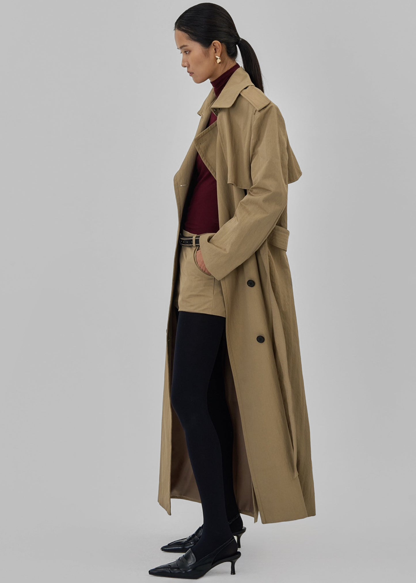 Rolen Trench Coat - Beige