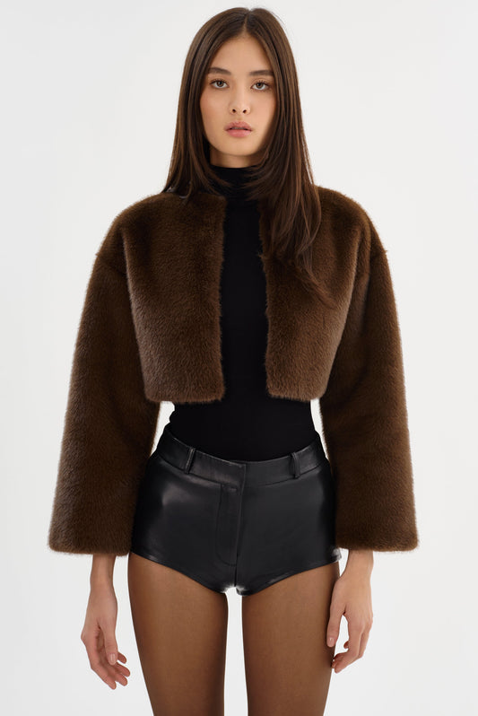 ROWDIE | Faux Fur Jacket