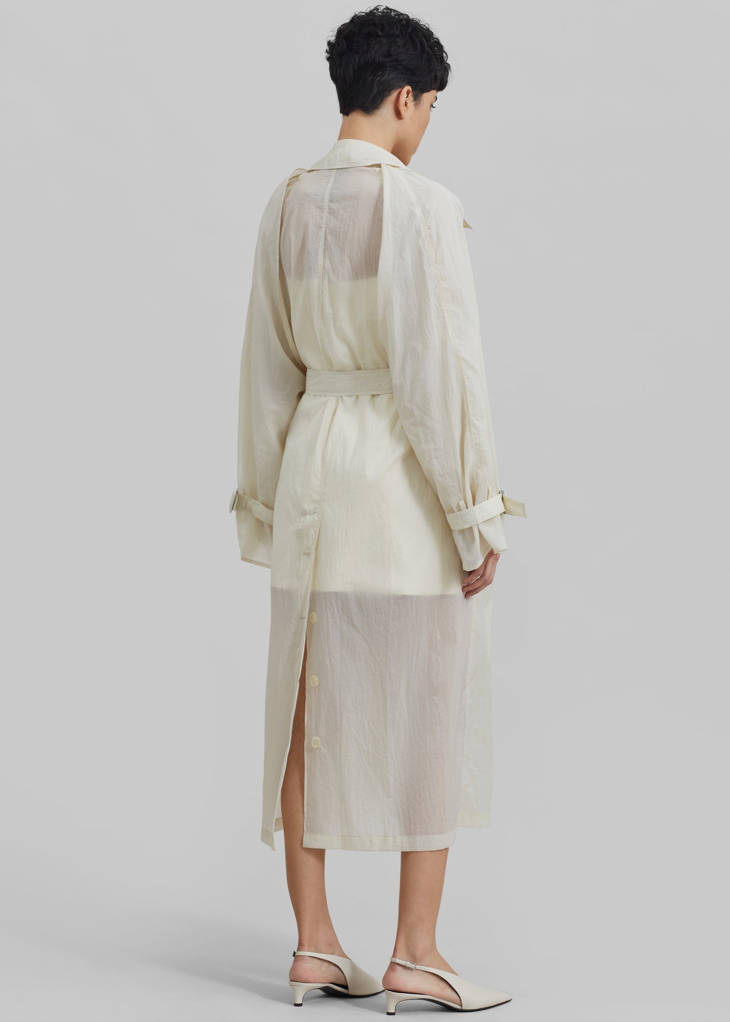 Sal Trench Coat - Ivory