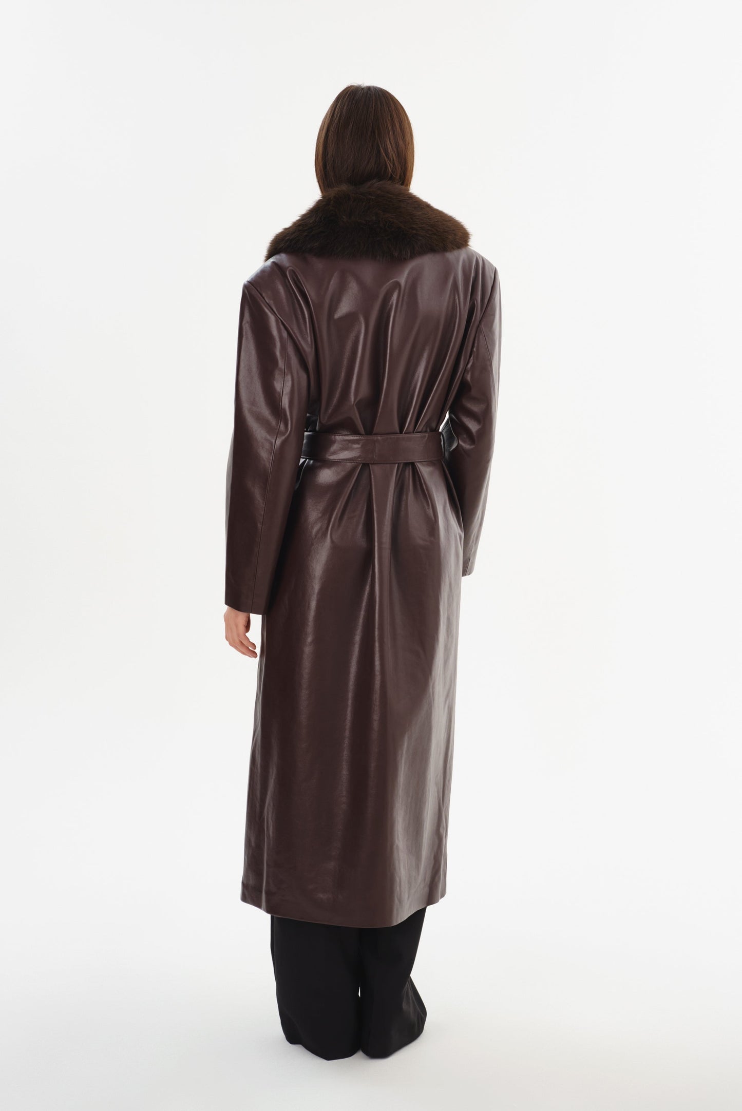 SARITA | Recycled Leather Maxi Coat