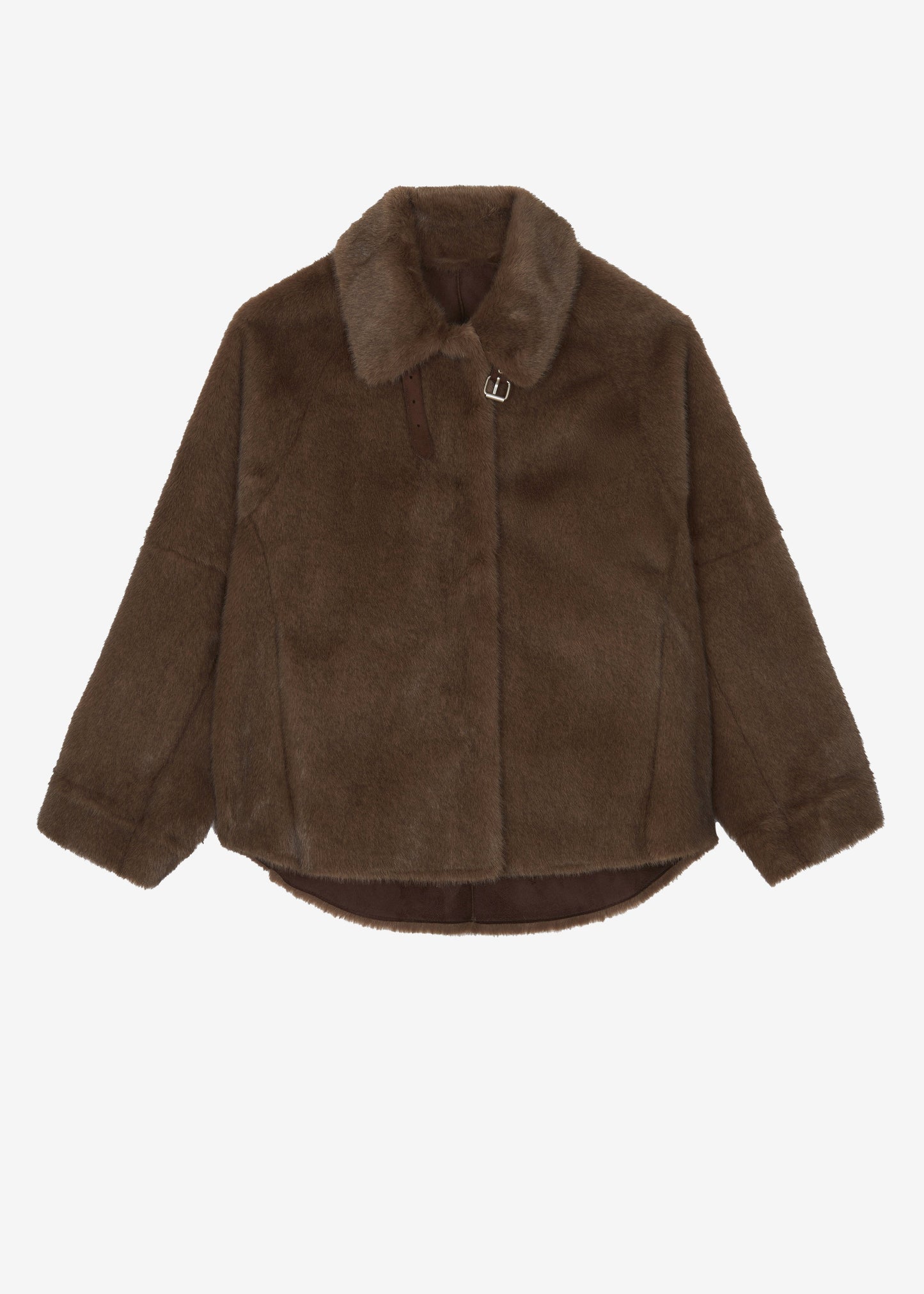 Senja Faux Fur Jacket - Brown