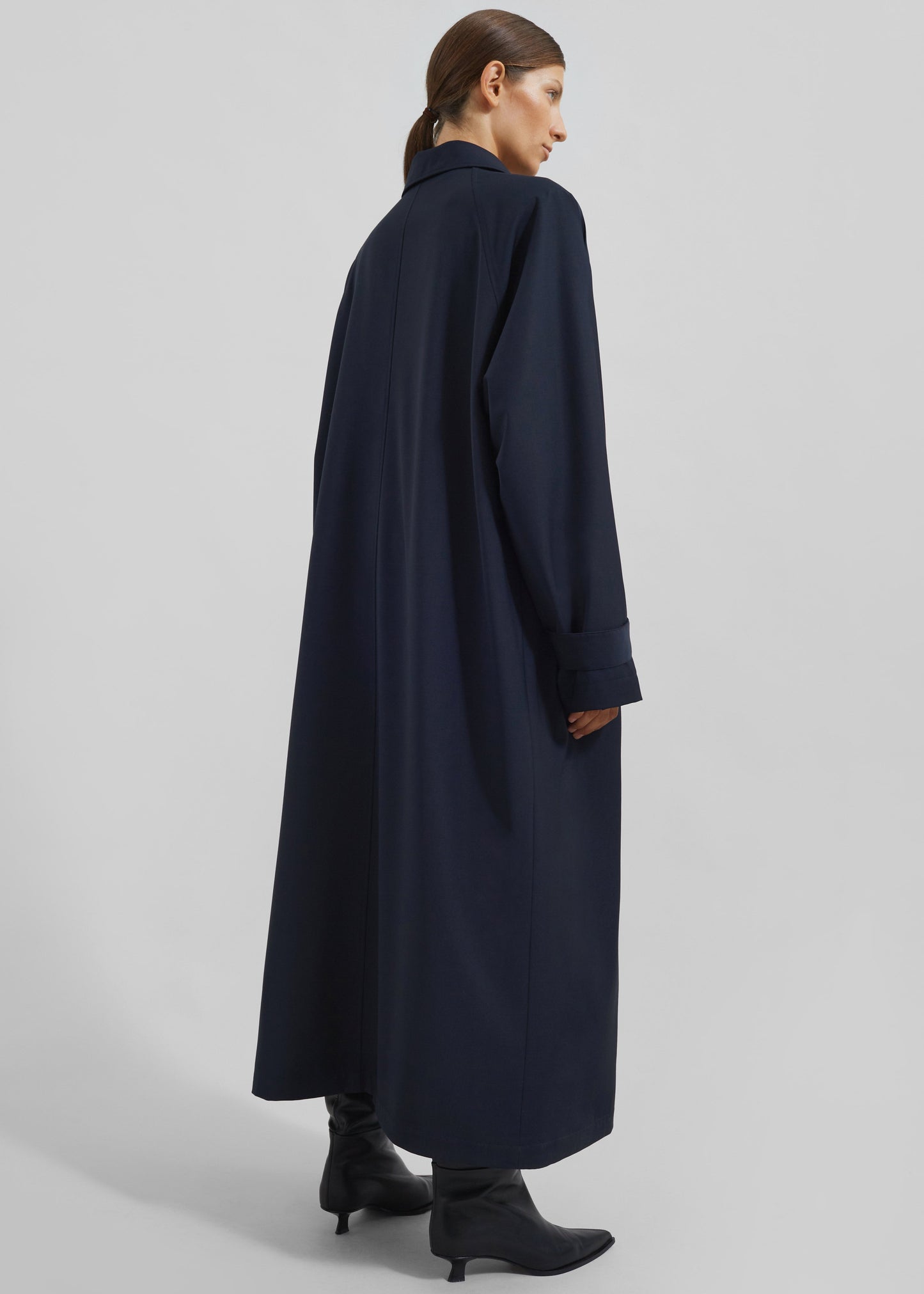 Shay Trench Coat - Dark Navy