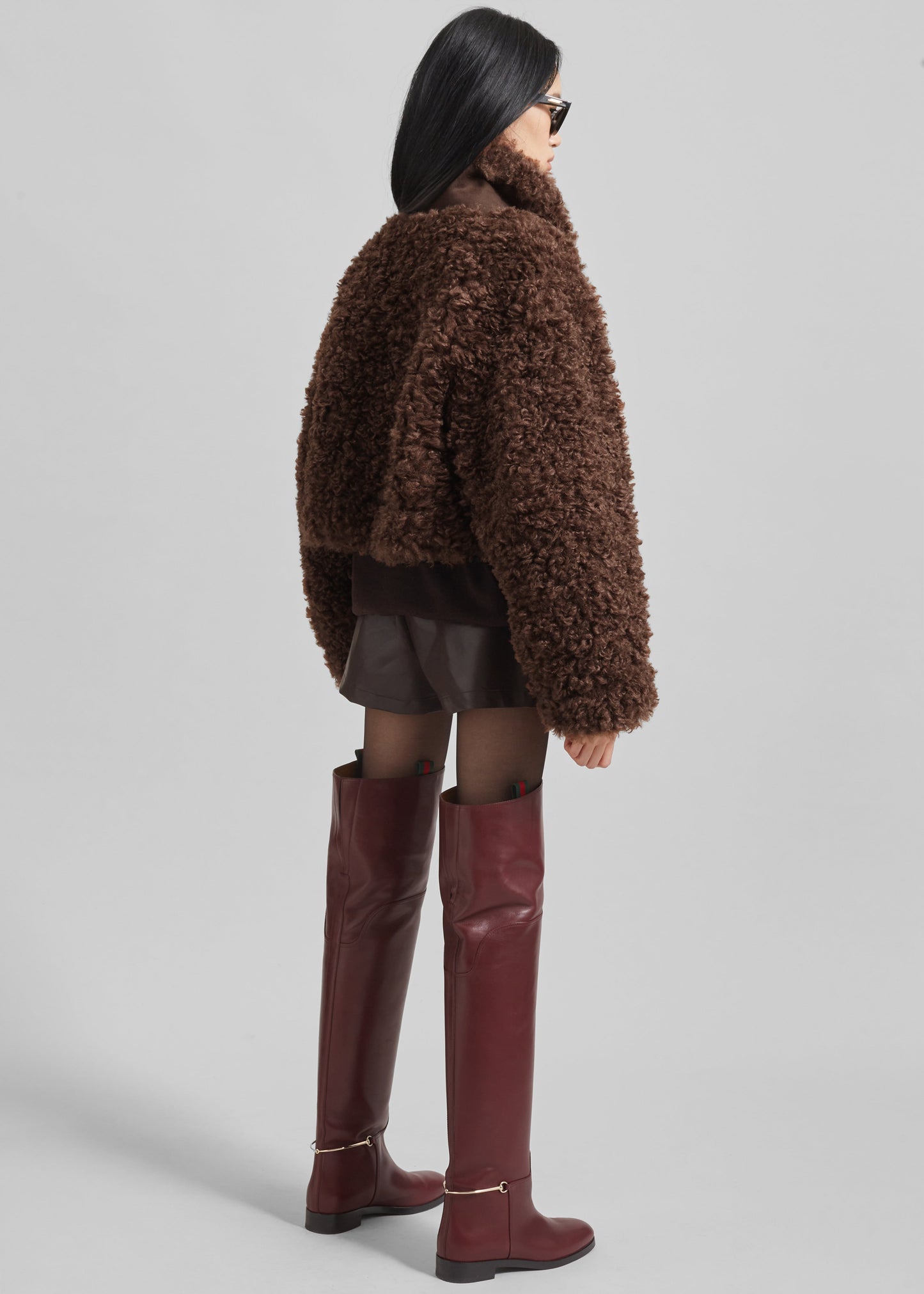 Skov Faux Shearling Jacket - Brown