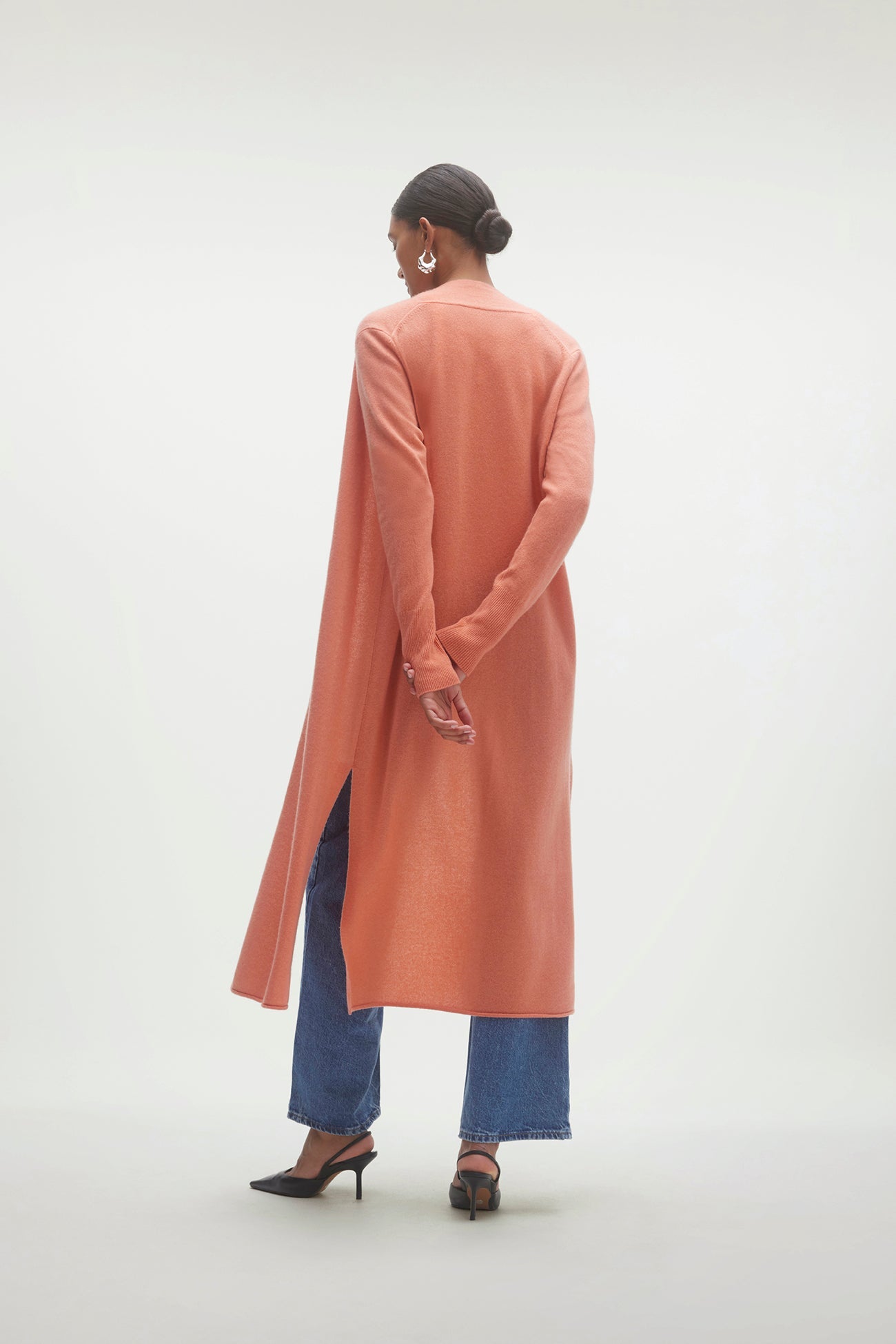 FAYE LONGLINE CASHMERE CARDIGAN