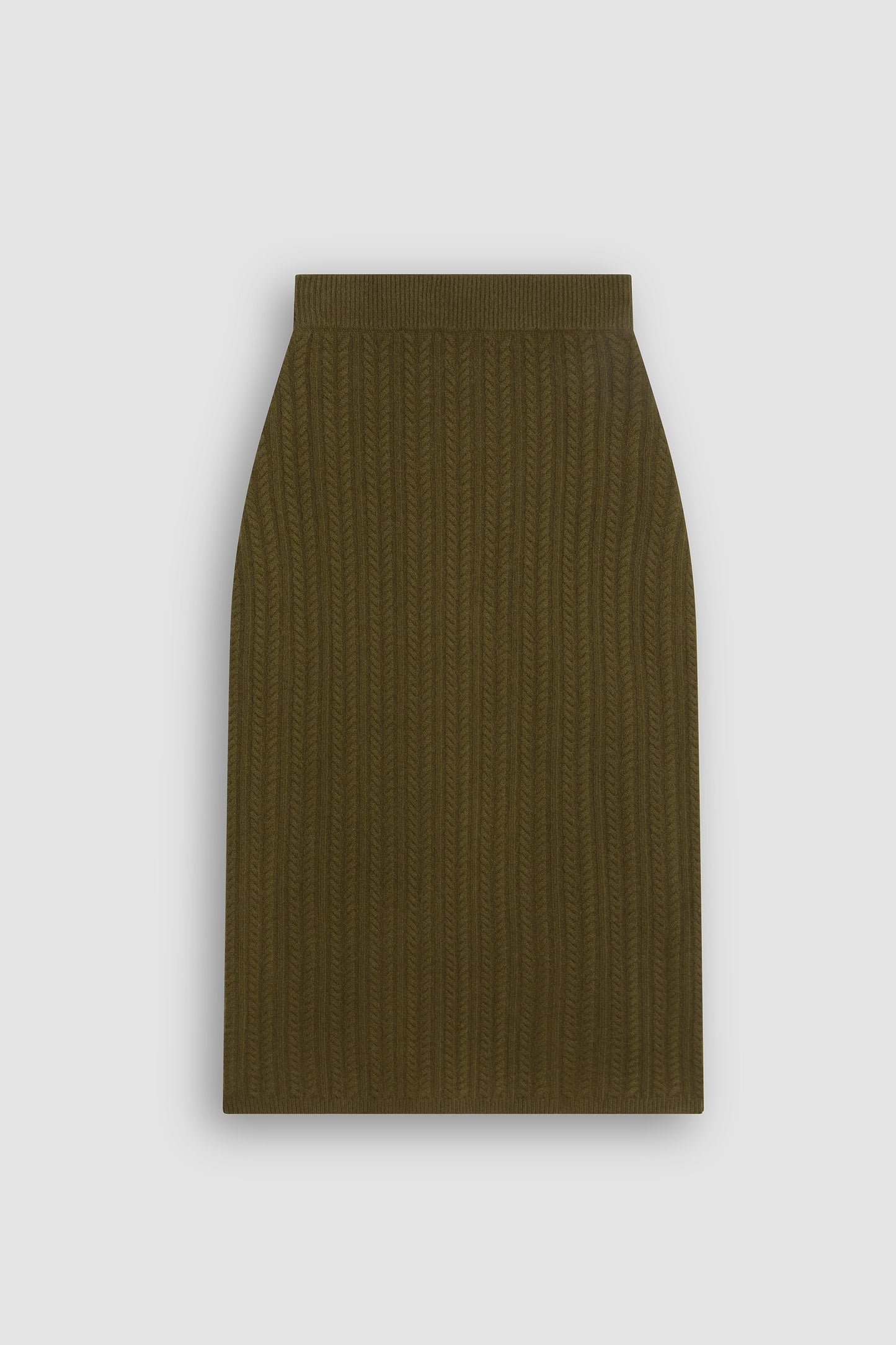 Shea Cable Stitch Cashmere Skirt