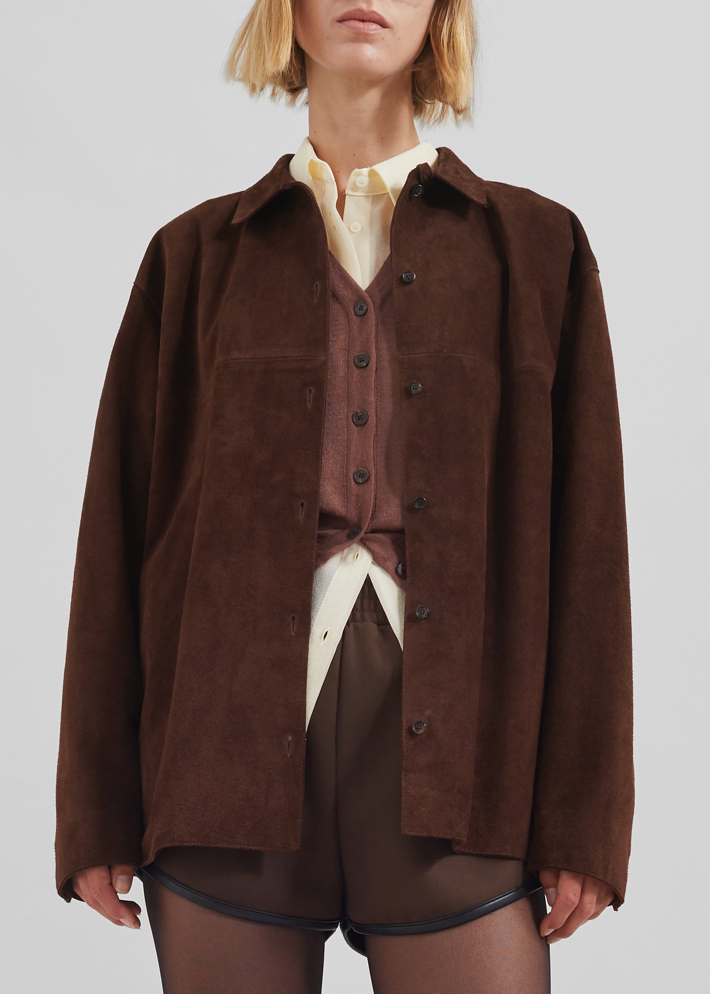 Thames Suede Jacket - Brown