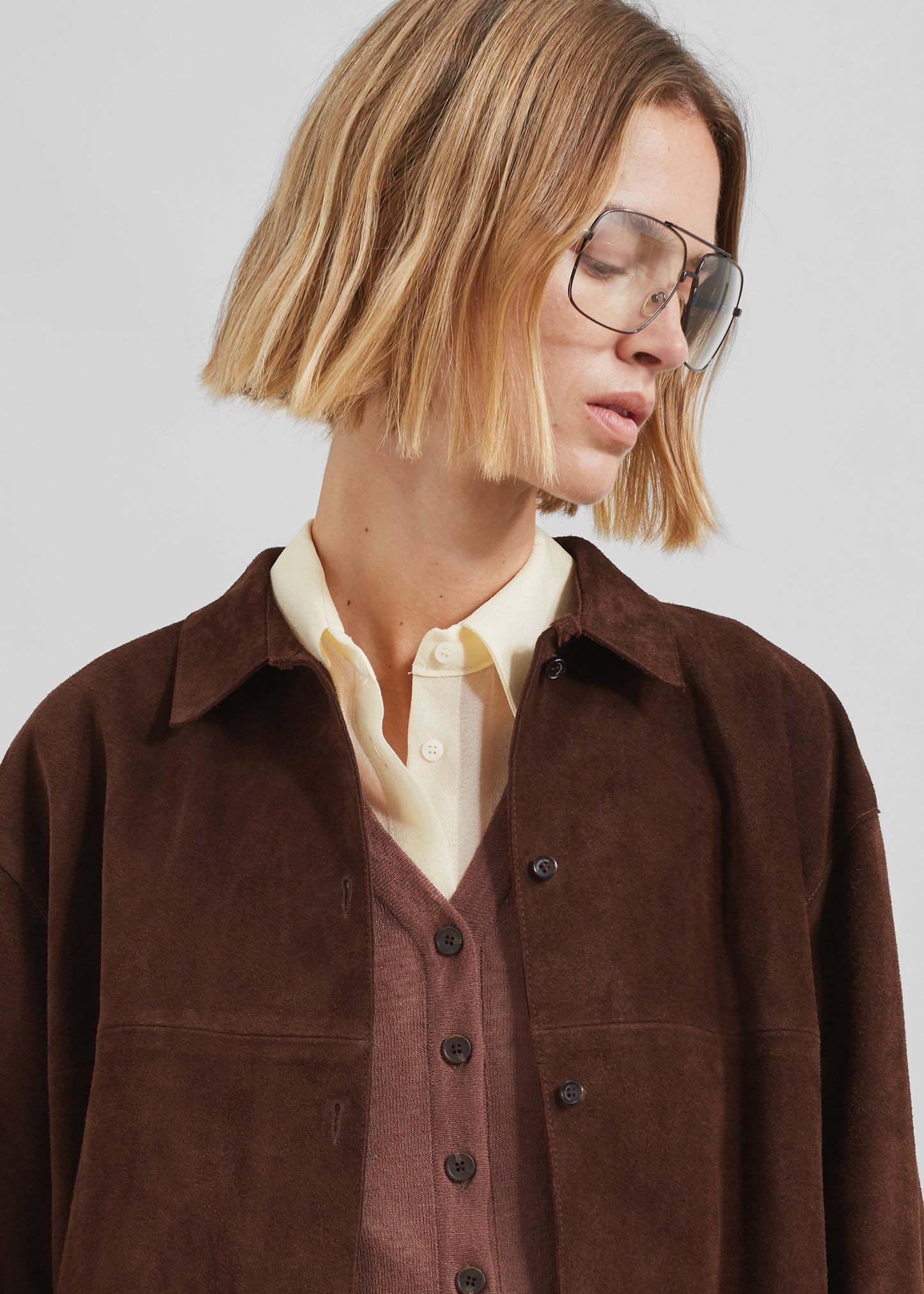 Thames Suede Jacket - Brown