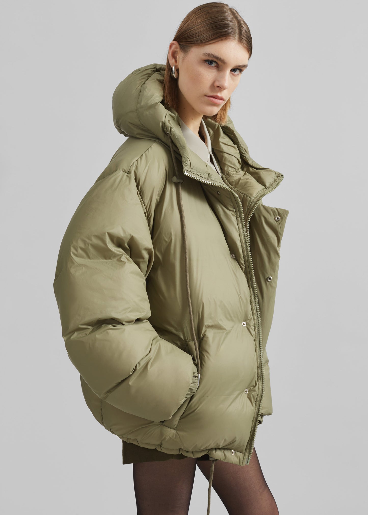 Timra Puffer Jacket - Khaki