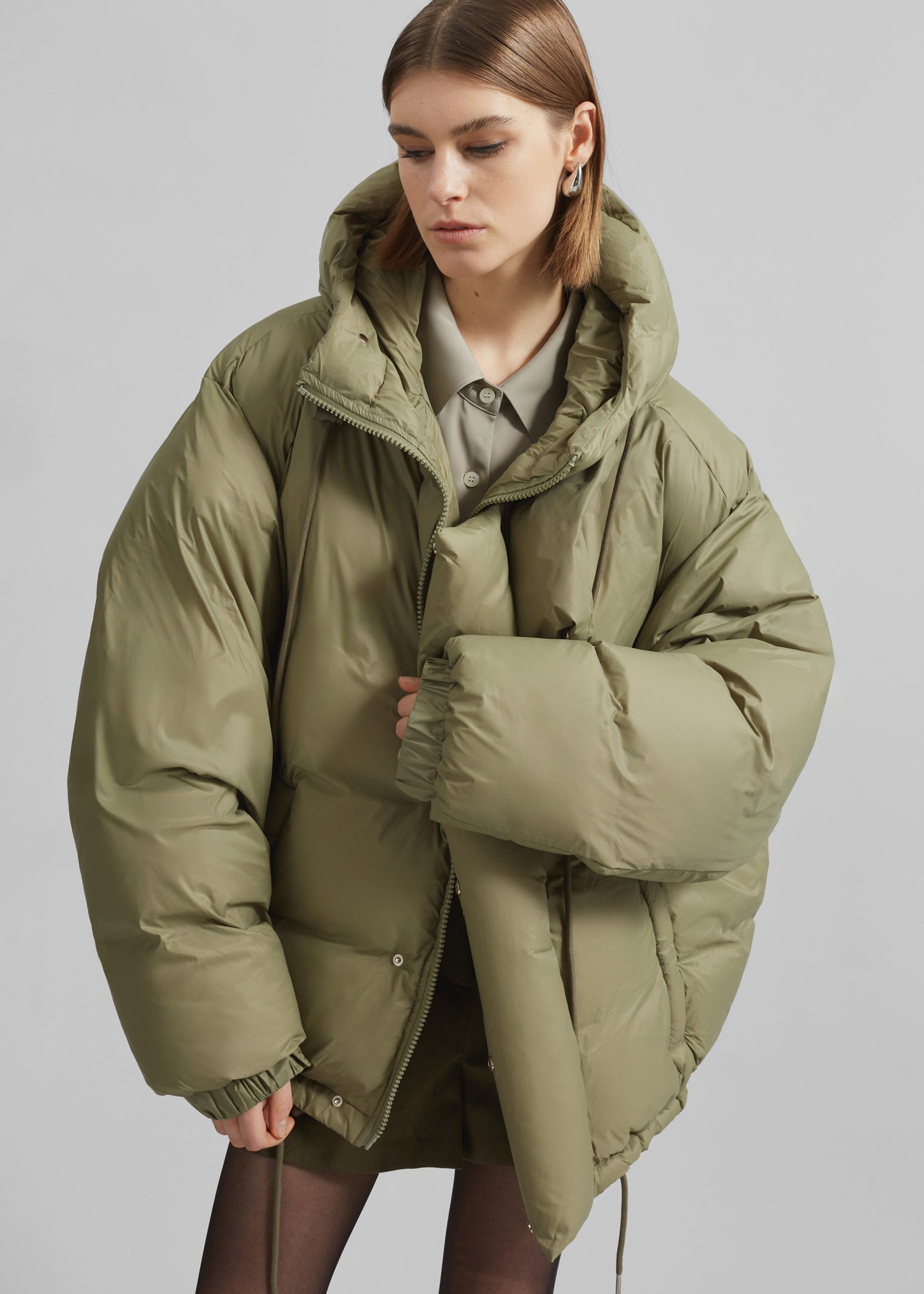 Timra Puffer Jacket - Khaki