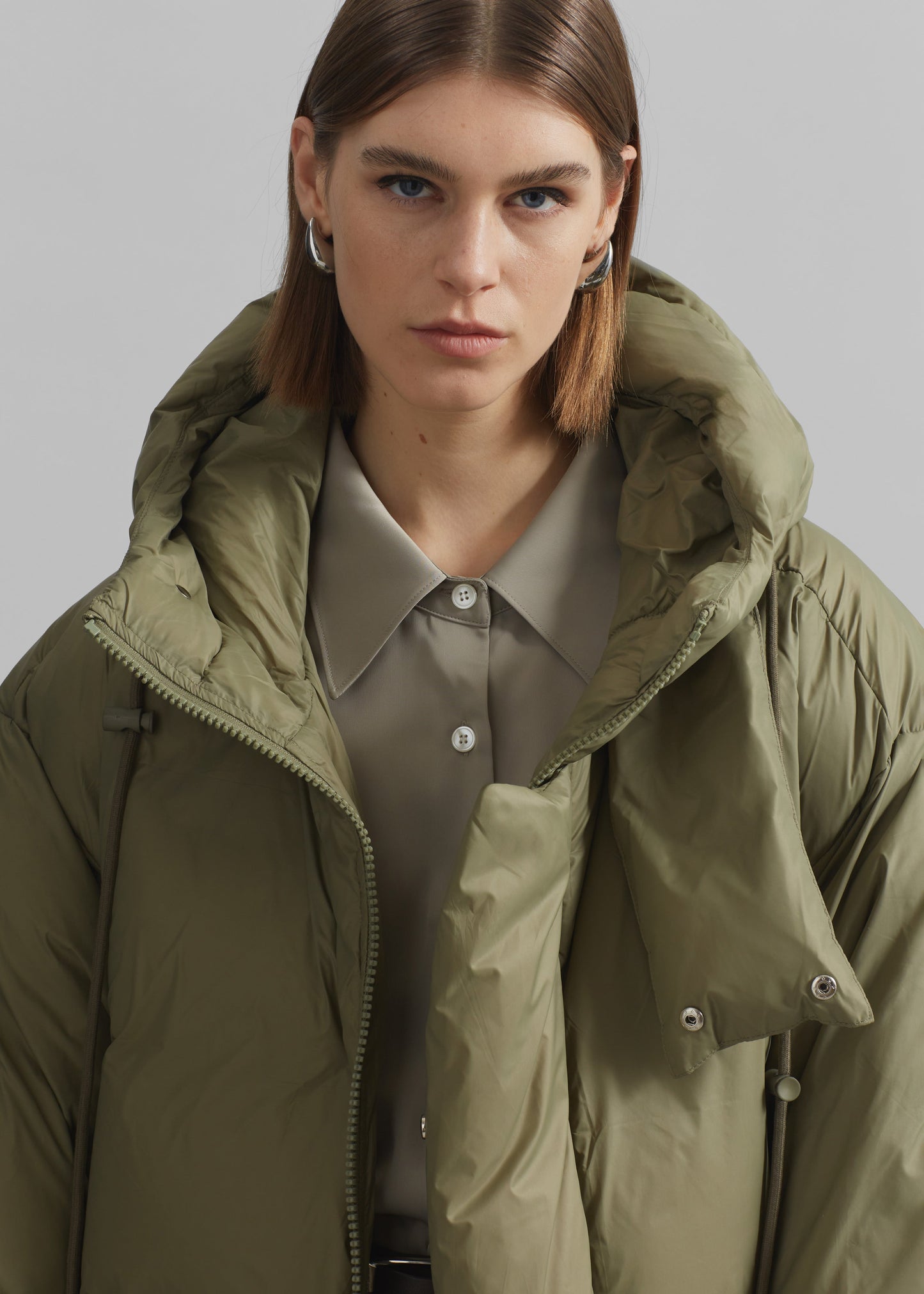 Timra Puffer Jacket - Khaki