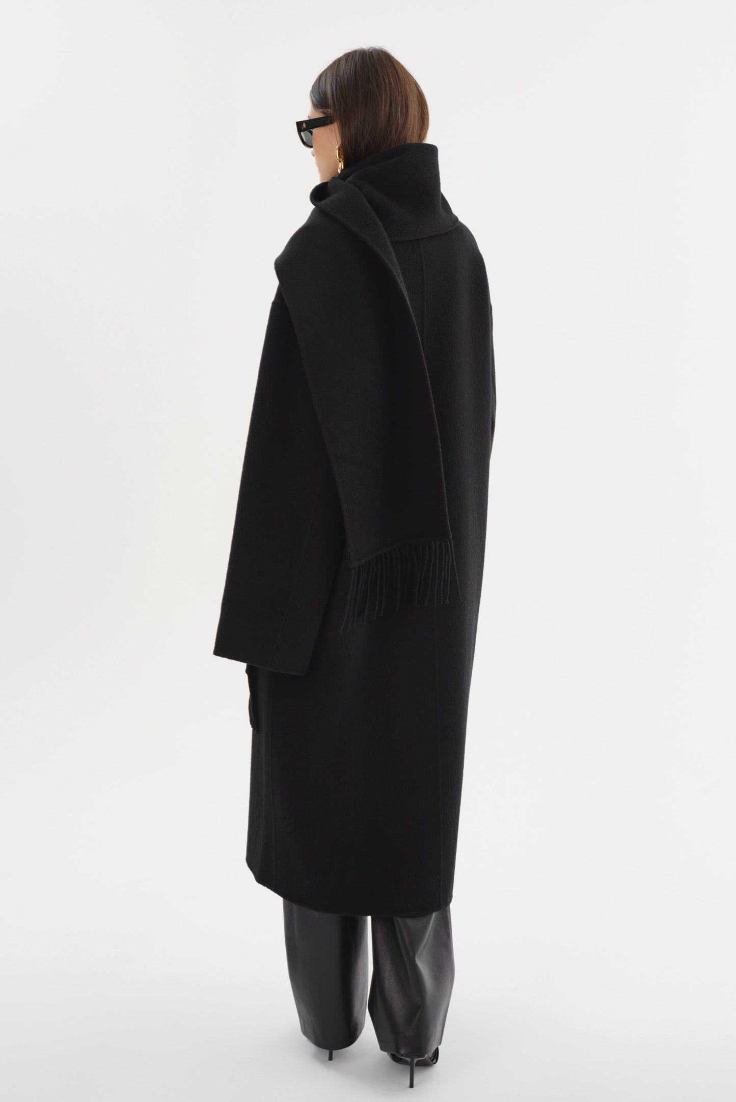 TWILA | Wool Scarf Coat