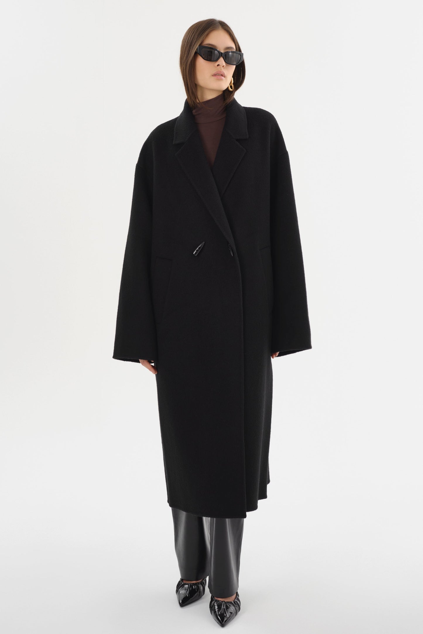 TWILA | Wool Scarf Coat