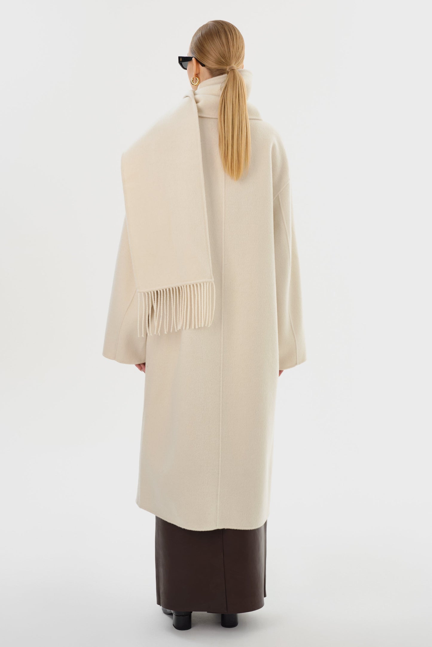 TWILA | Wool Scarf Coat